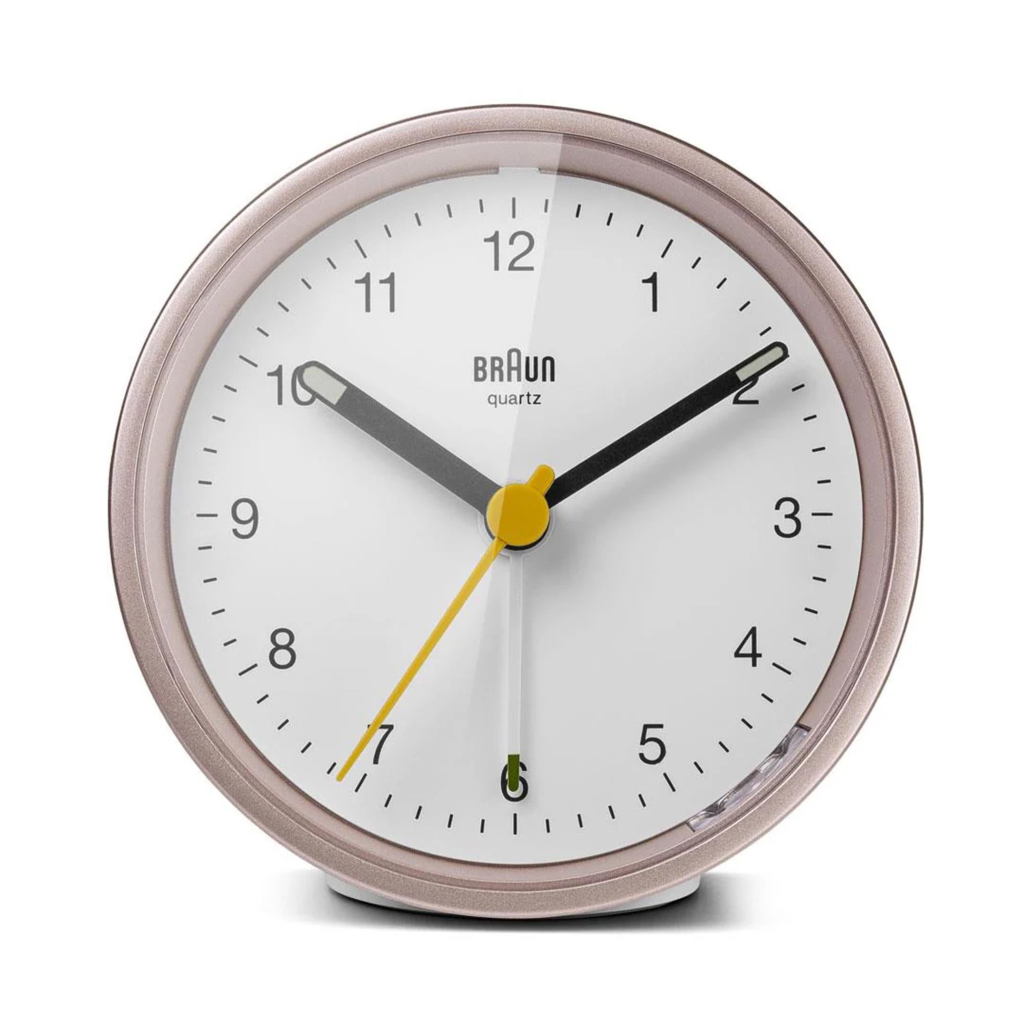 Braun Classic Quartz White Dial Alarm Clock BC12PW