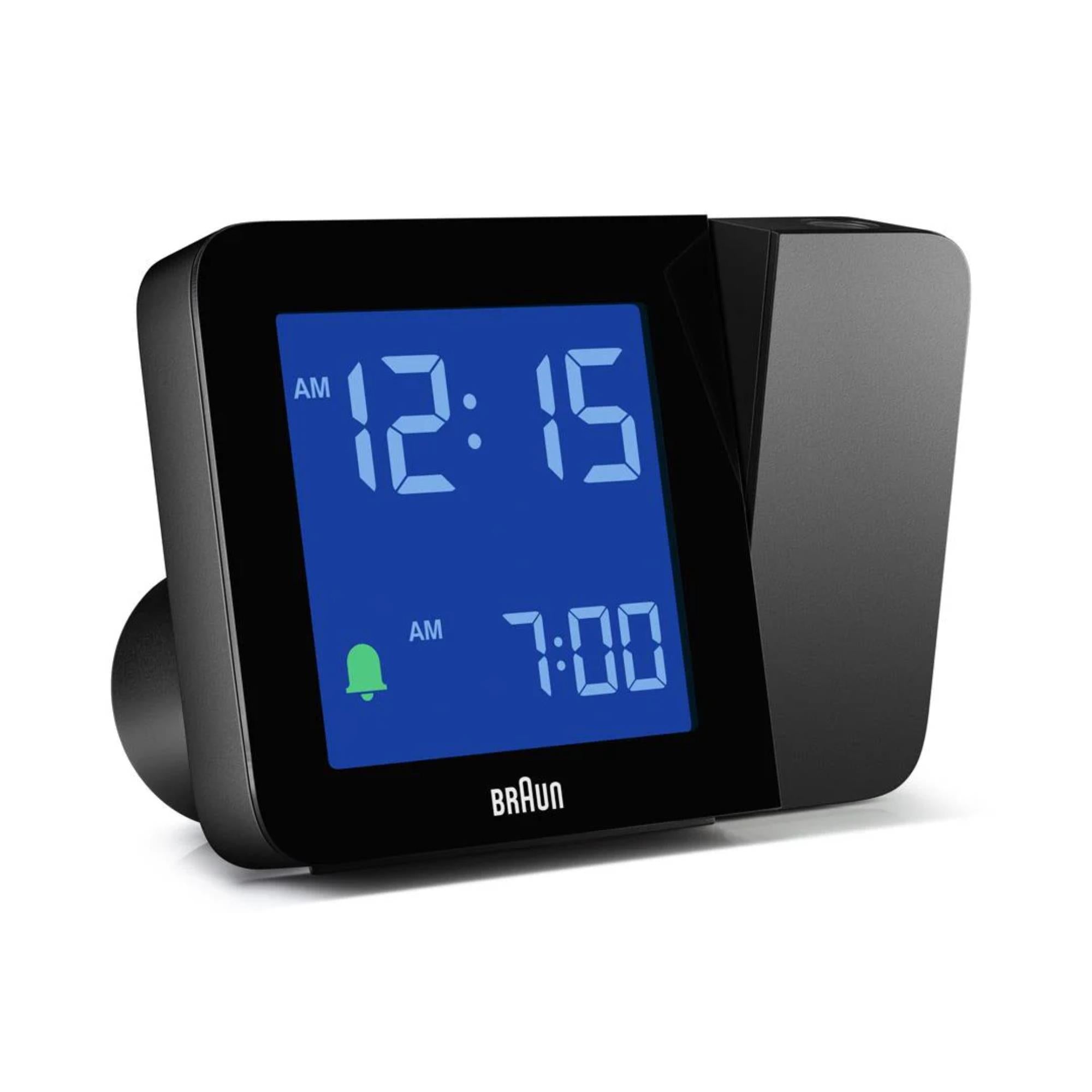 Braun Black Digital Projection Alarm Clock BC15BUK