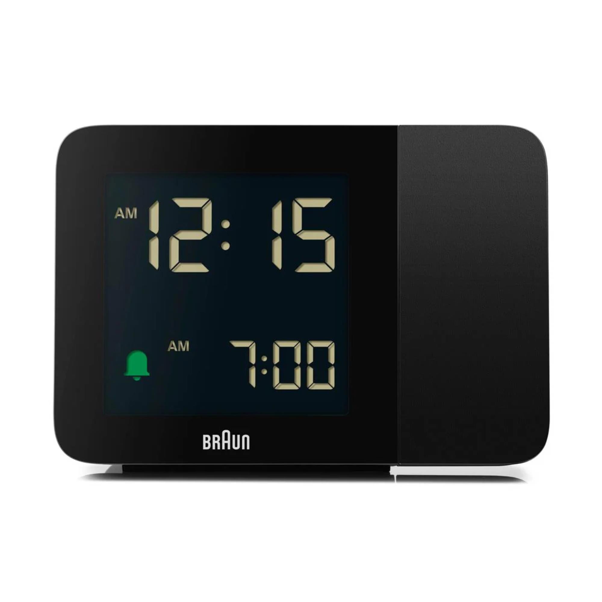 Braun Black Digital Projection Alarm Clock BC15BUK