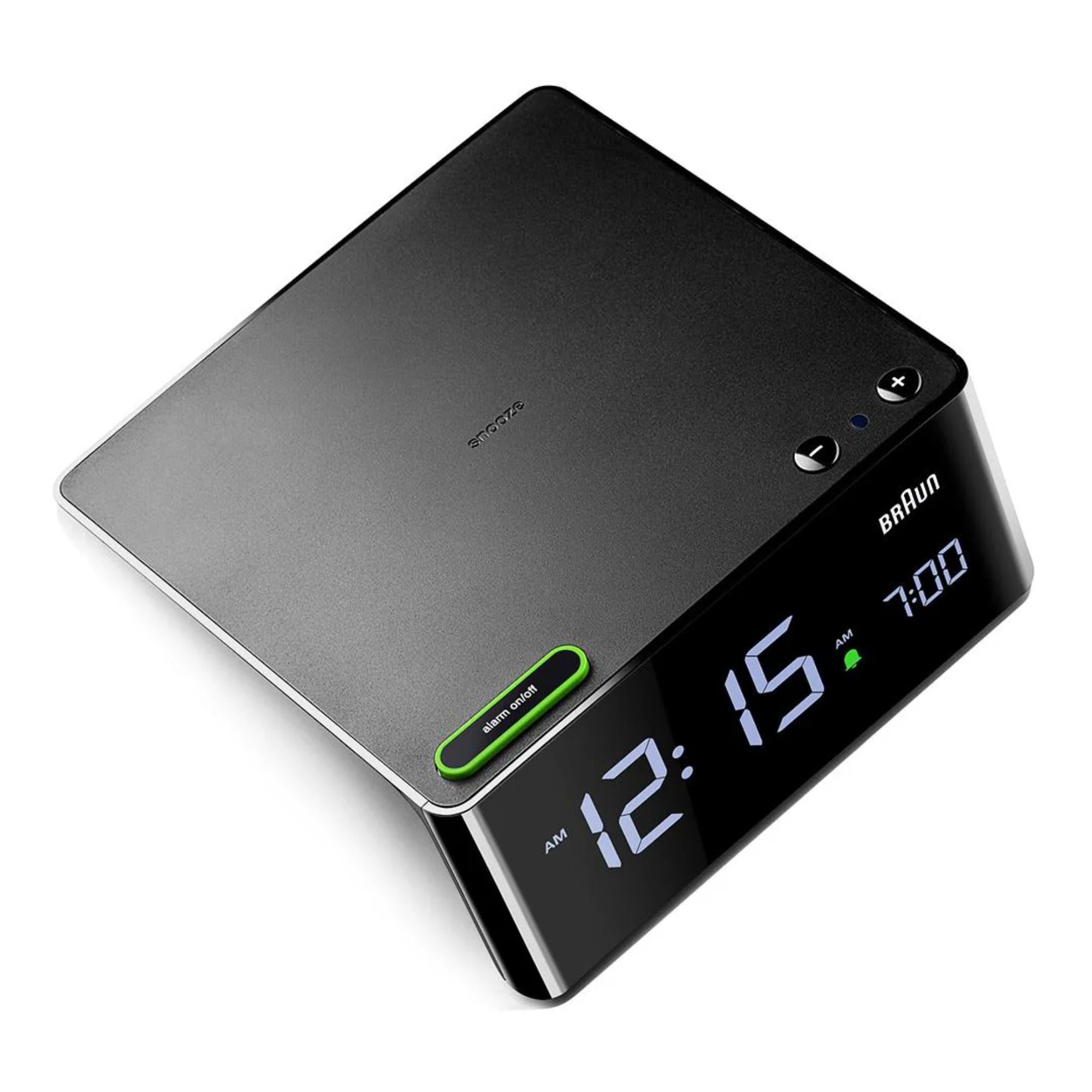 Braun Black Digital VA LCD Display Clock BC16BUK