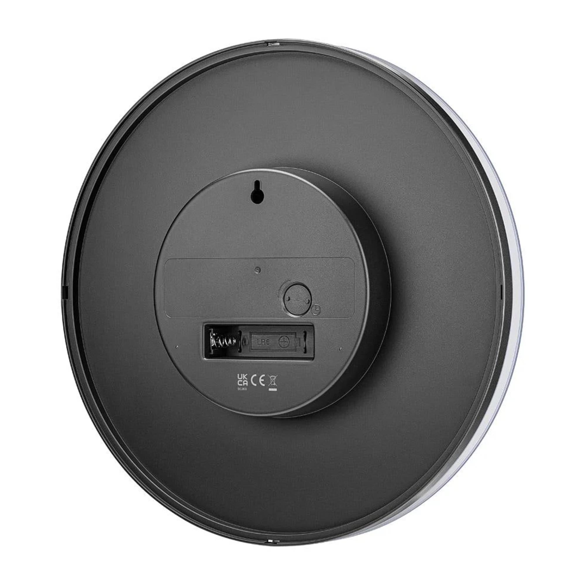 Braun Quartz Black Wall Clock BC26B