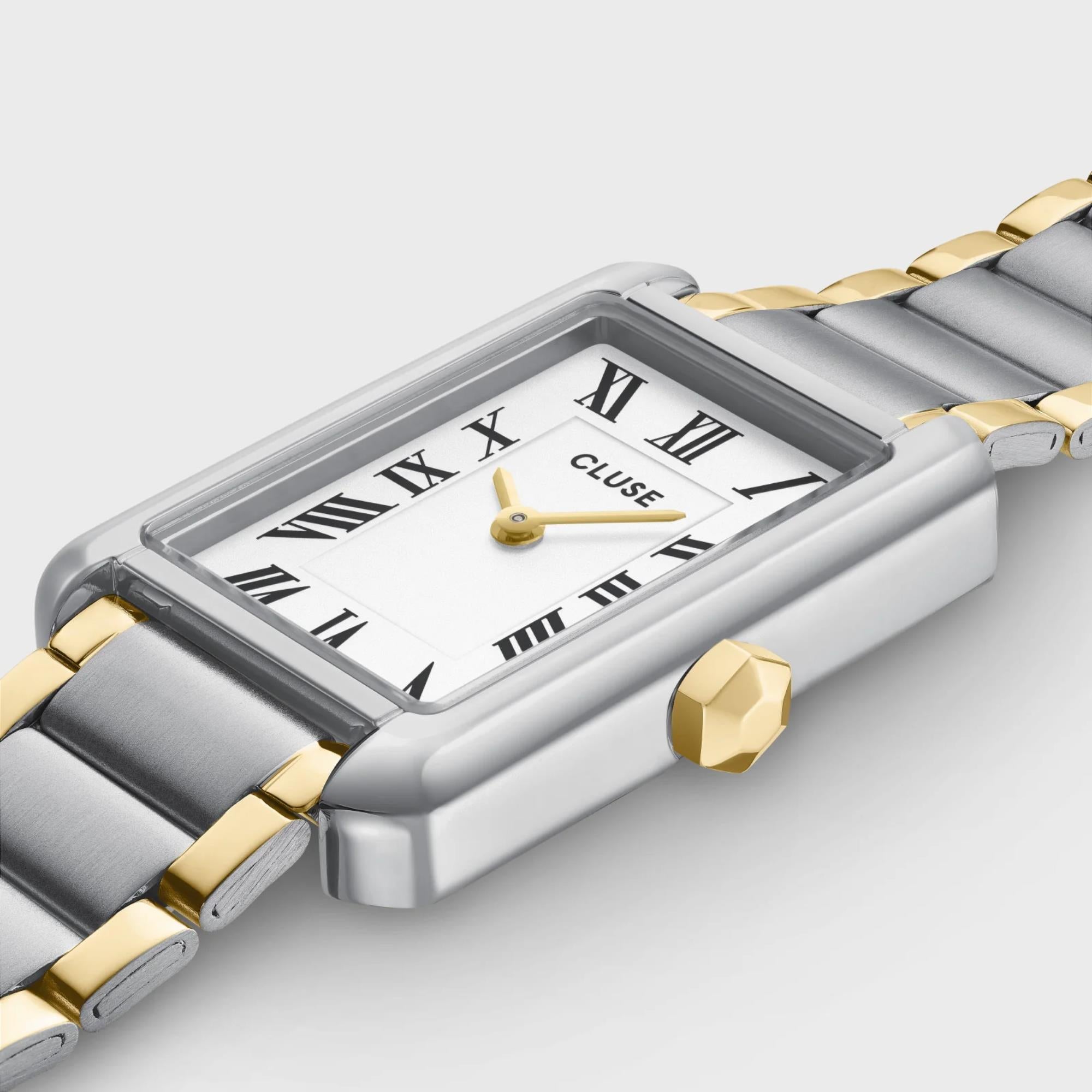 CLUSE Belisenna Quartz White Dial Steel Strap Women's Watch CW15003