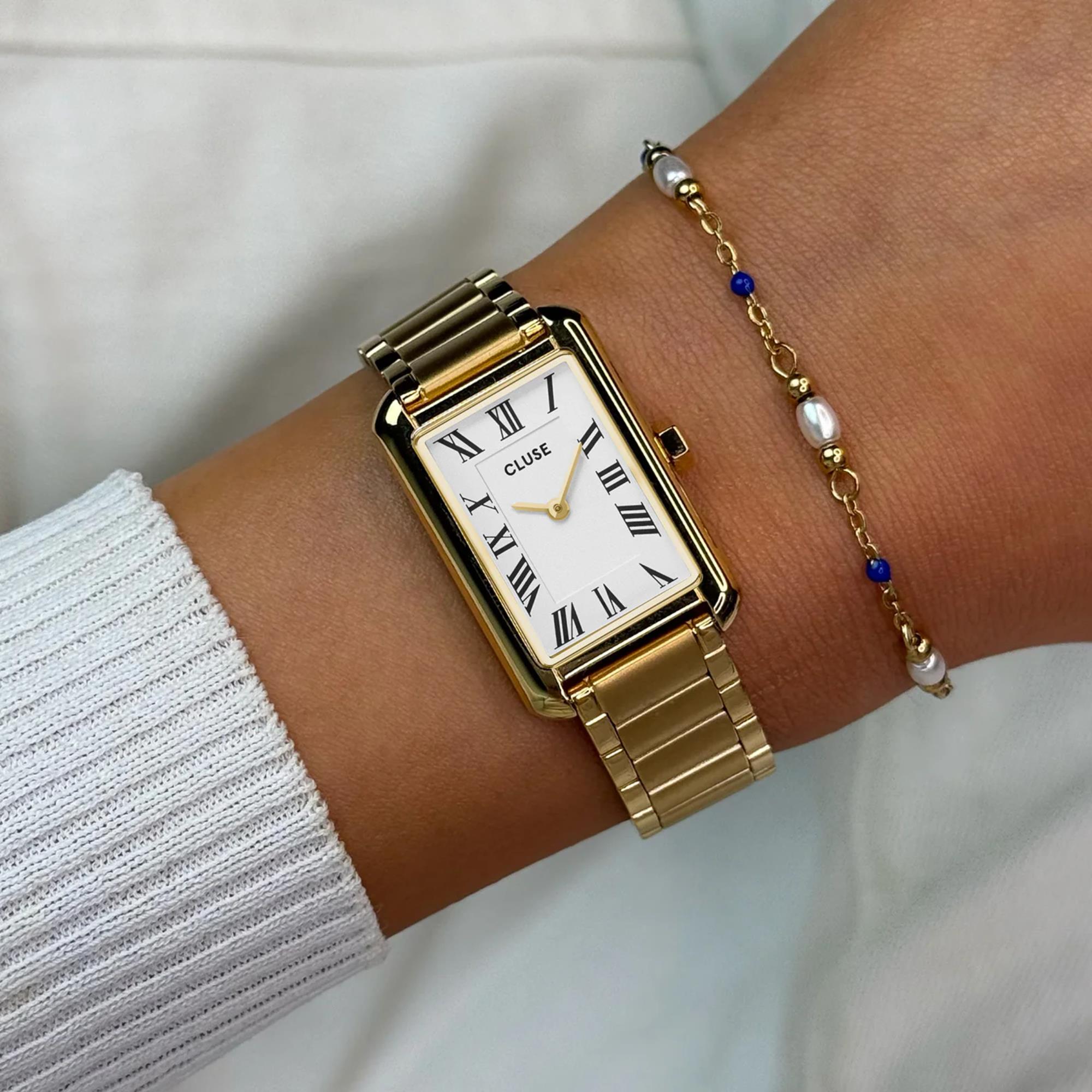 CLUSE Belisenna Quartz White Dial Steel Strap Women's Watch CW15001