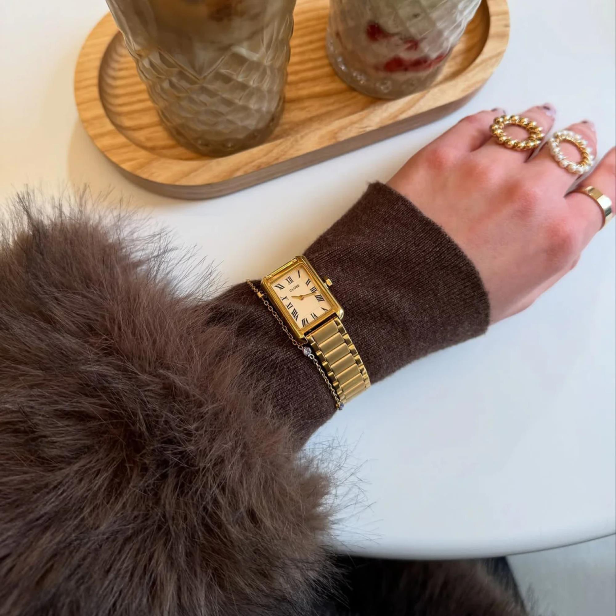 CLUSE Belisenna Quartz White Dial Steel Strap Women's Watch CW15001