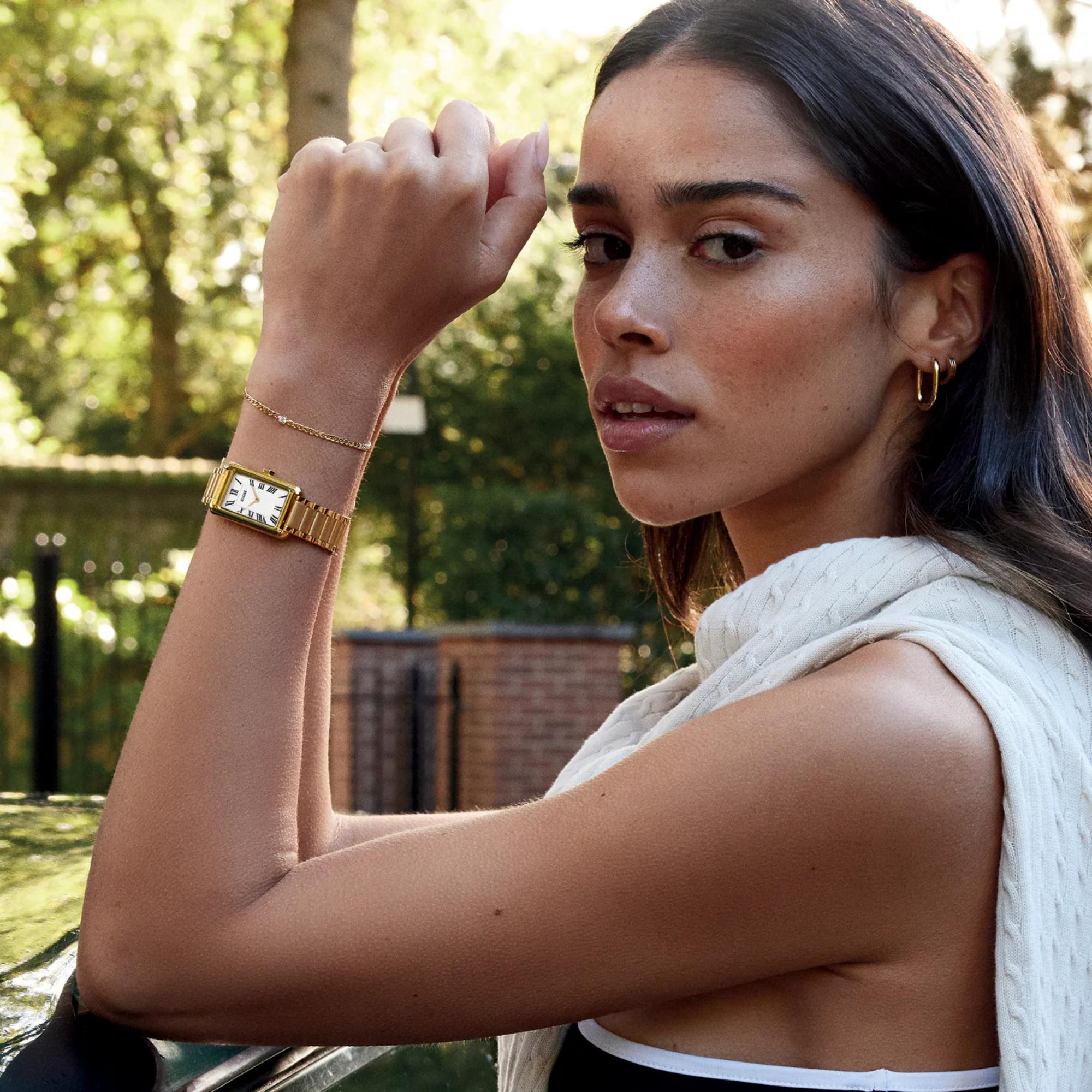 CLUSE Belisenna Quartz White Dial Steel Strap Women's Watch CW15001