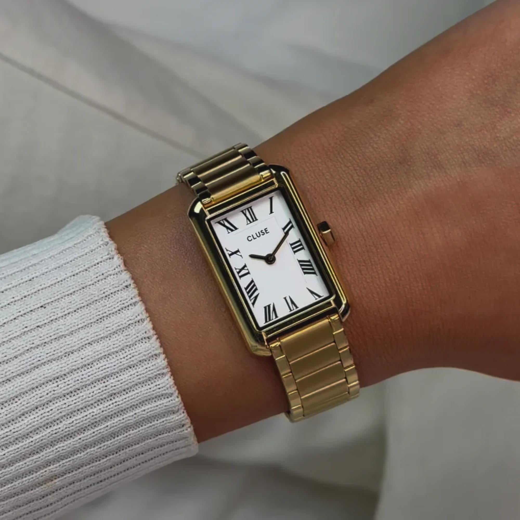 CLUSE Belisenna Quartz White Dial Steel Strap Women's Watch CW15001