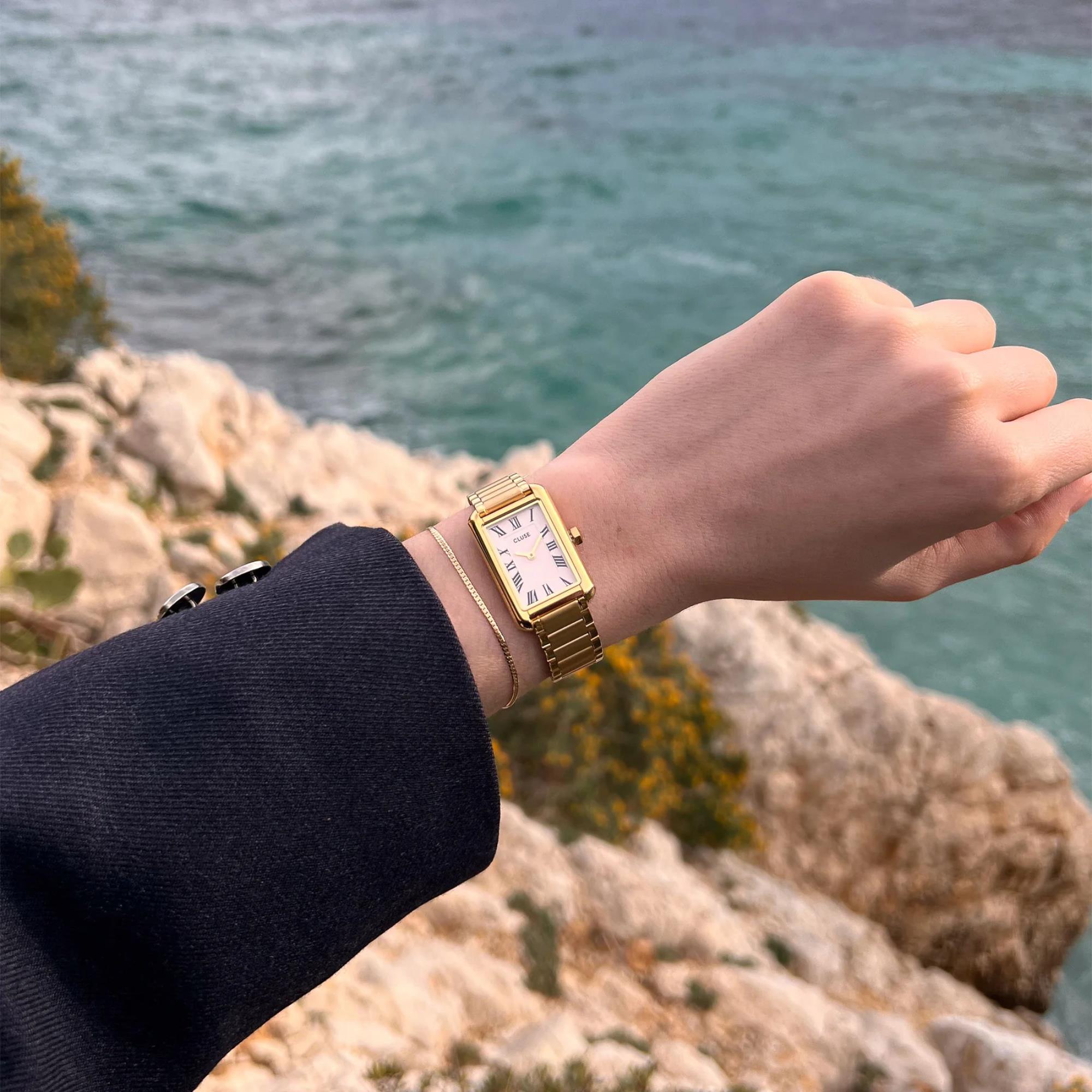 CLUSE Belisenna Quartz White Dial Steel Strap Women's Watch CW15001