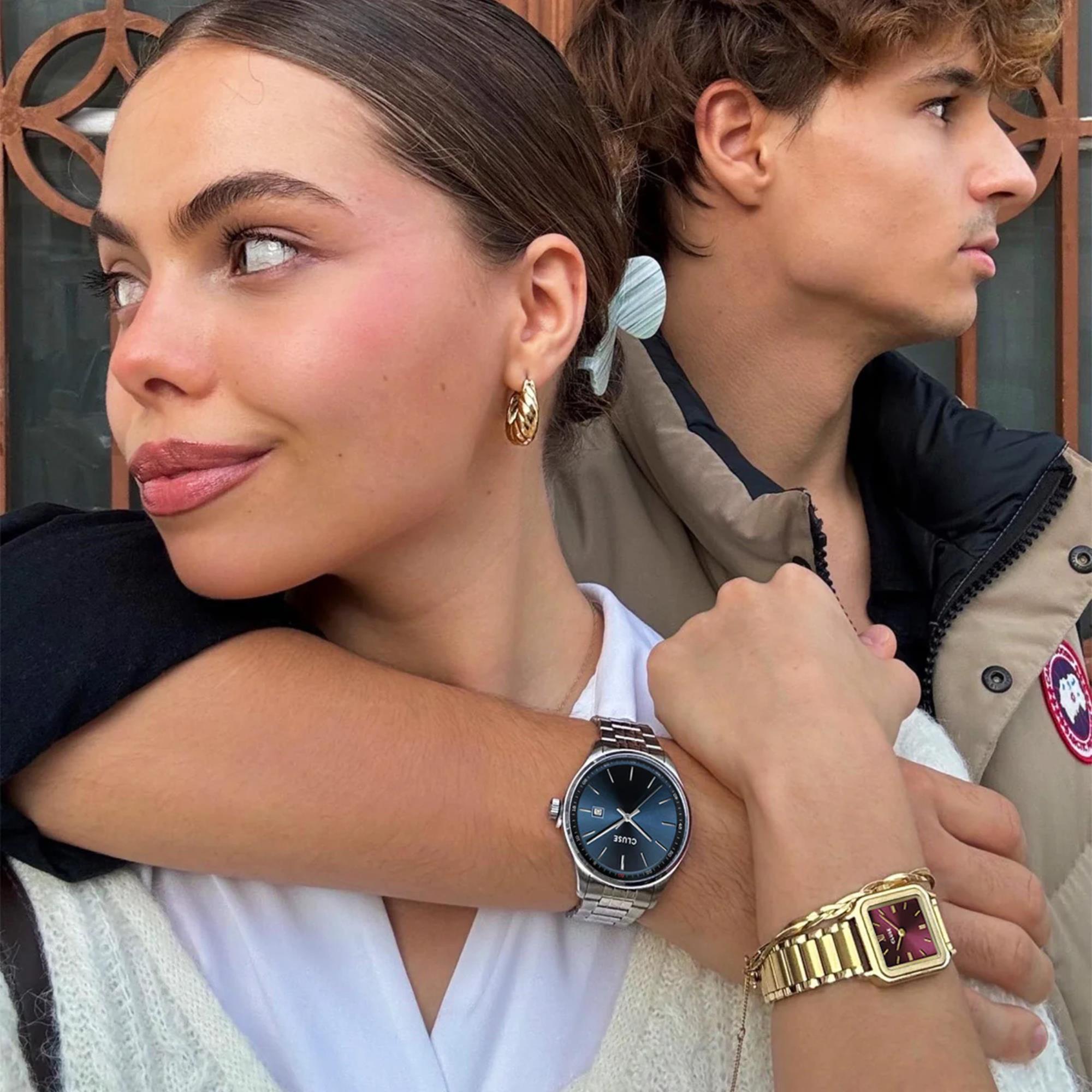 CLUSE Anthéor Quartz Blue Dial Steel Strap Men's Watch CW20903