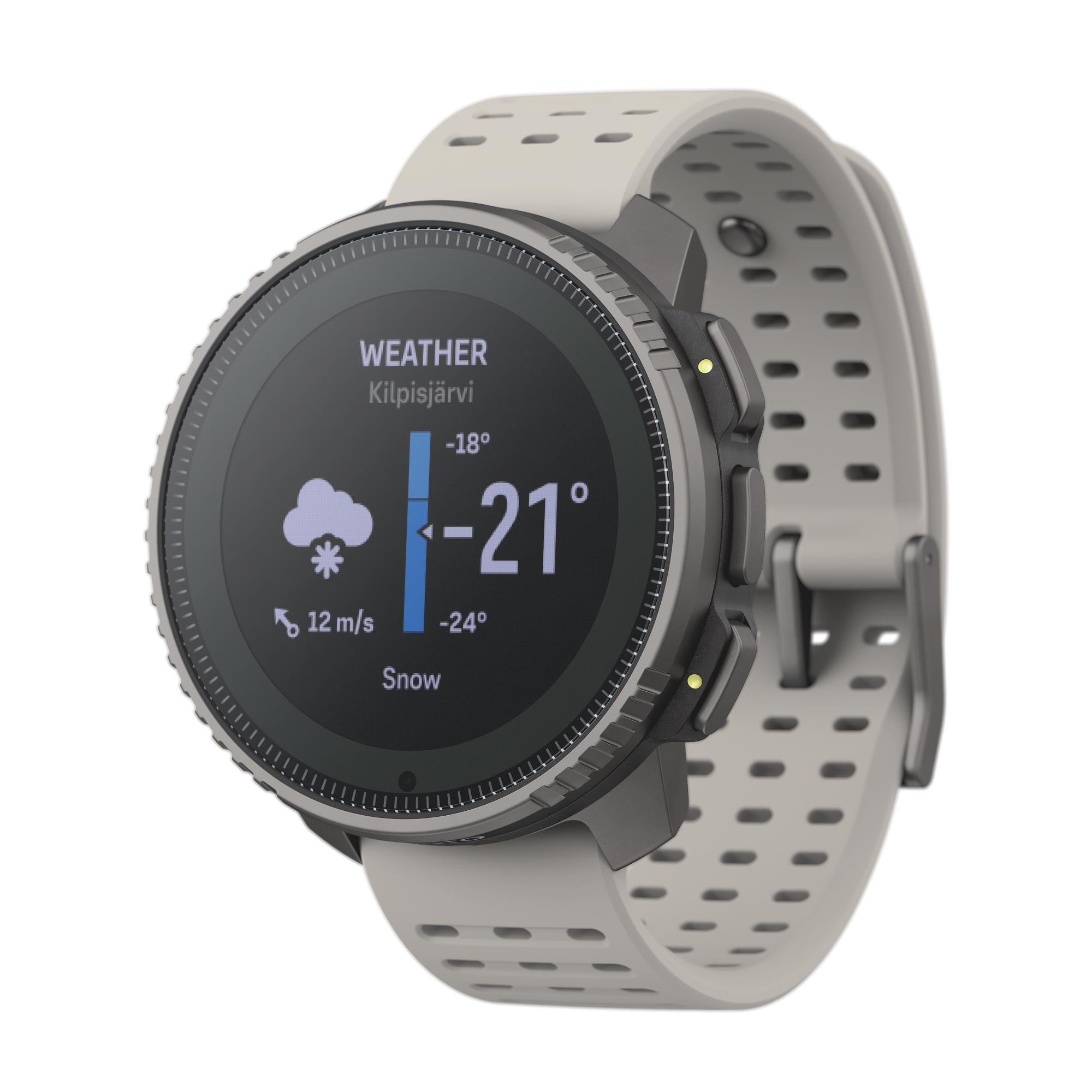 Suunto Vertical Titanium Solar Sand Digital Silicone Strap Unisex Smart Watch SS050860000