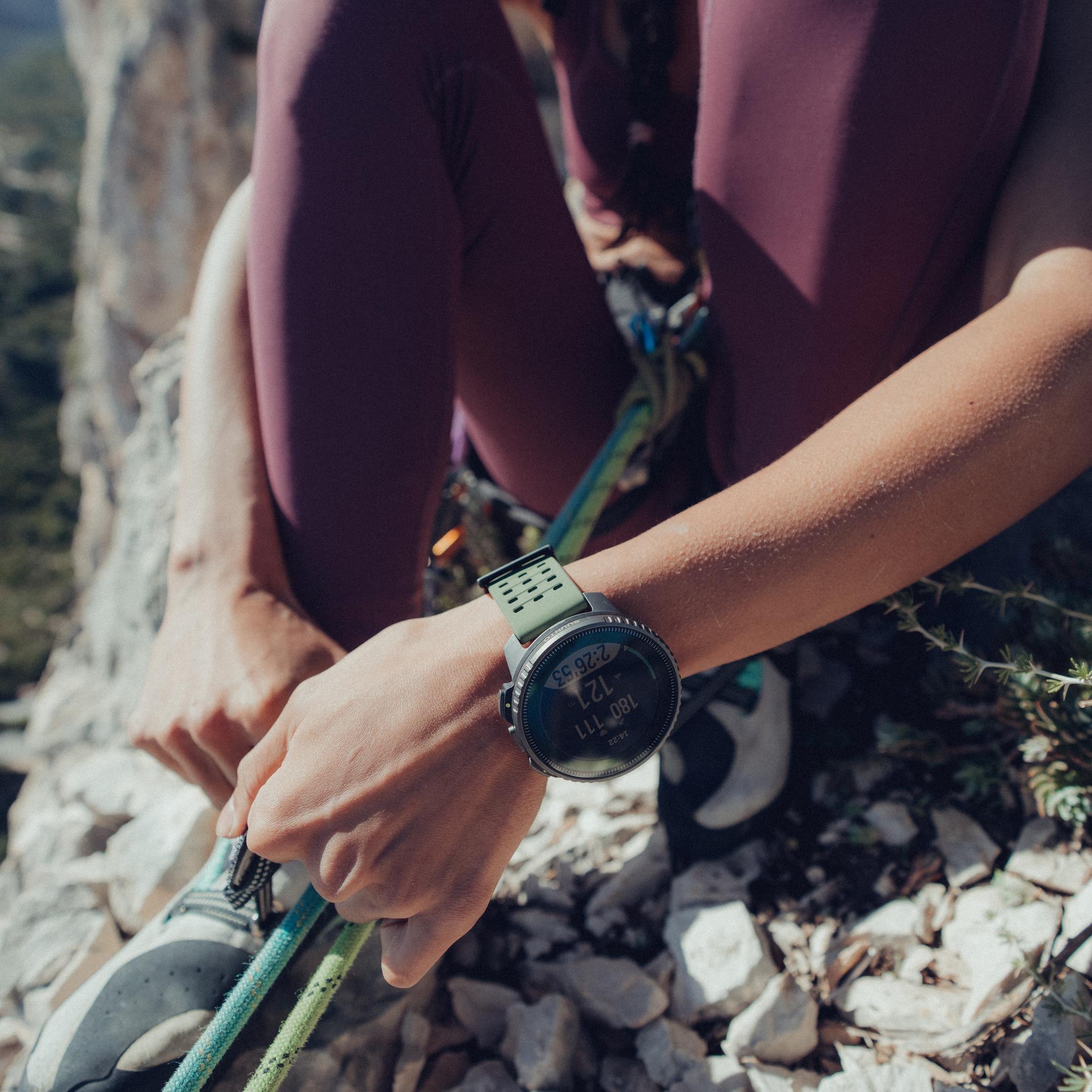 Suunto Vertical Titanium Solar Forest Digital Silicone Strap Unisex Smart Watch SS050859000