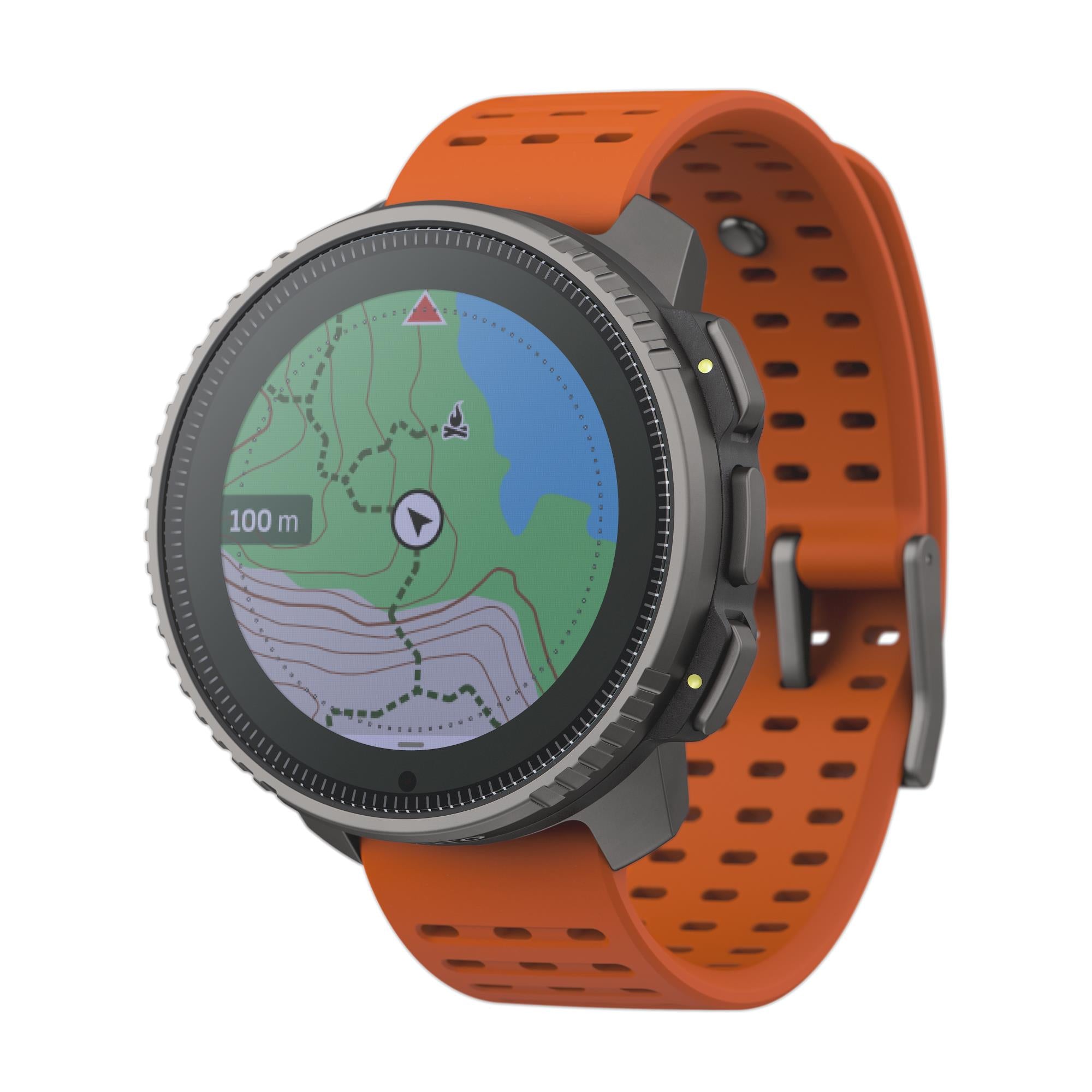 Suunto Vertical Titanium Solar Canyon Digital Silicone Strap Unisex Smart Watch SS050861000