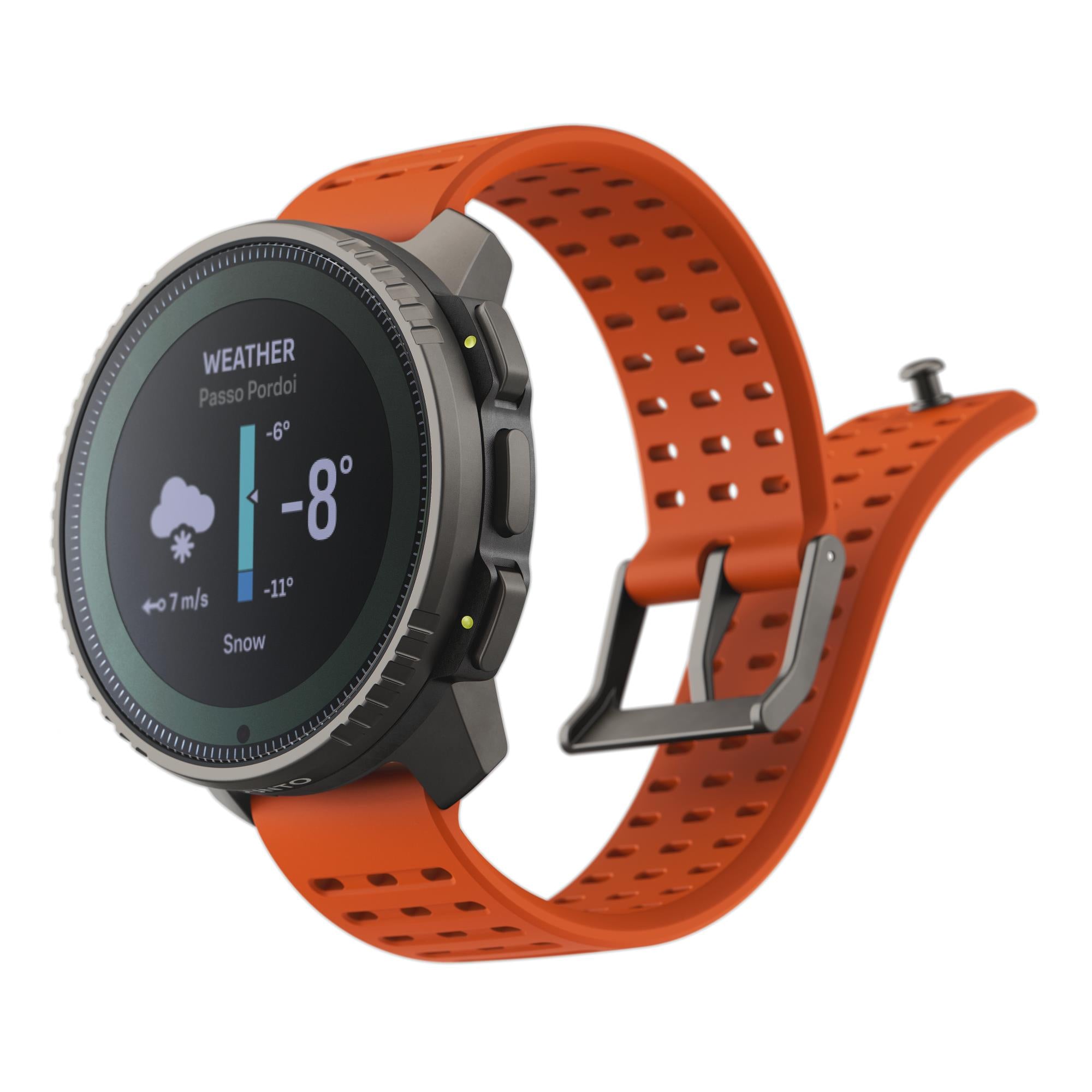 Suunto Vertical Titanium Solar Canyon Digital Silicone Strap Unisex Smart Watch SS050861000