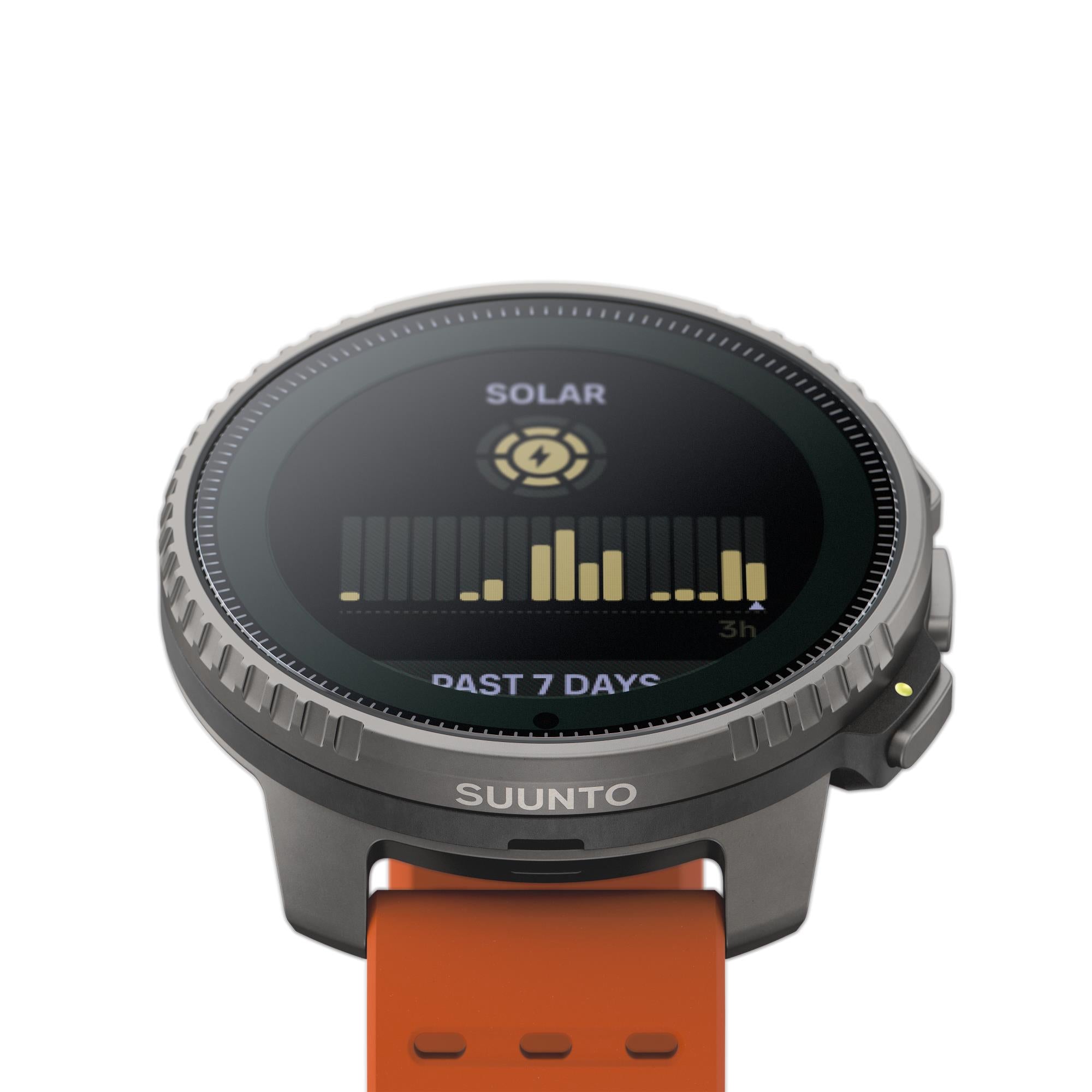 Suunto Vertical Titanium Solar Canyon Digital Silicone Strap Unisex Smart Watch SS050861000