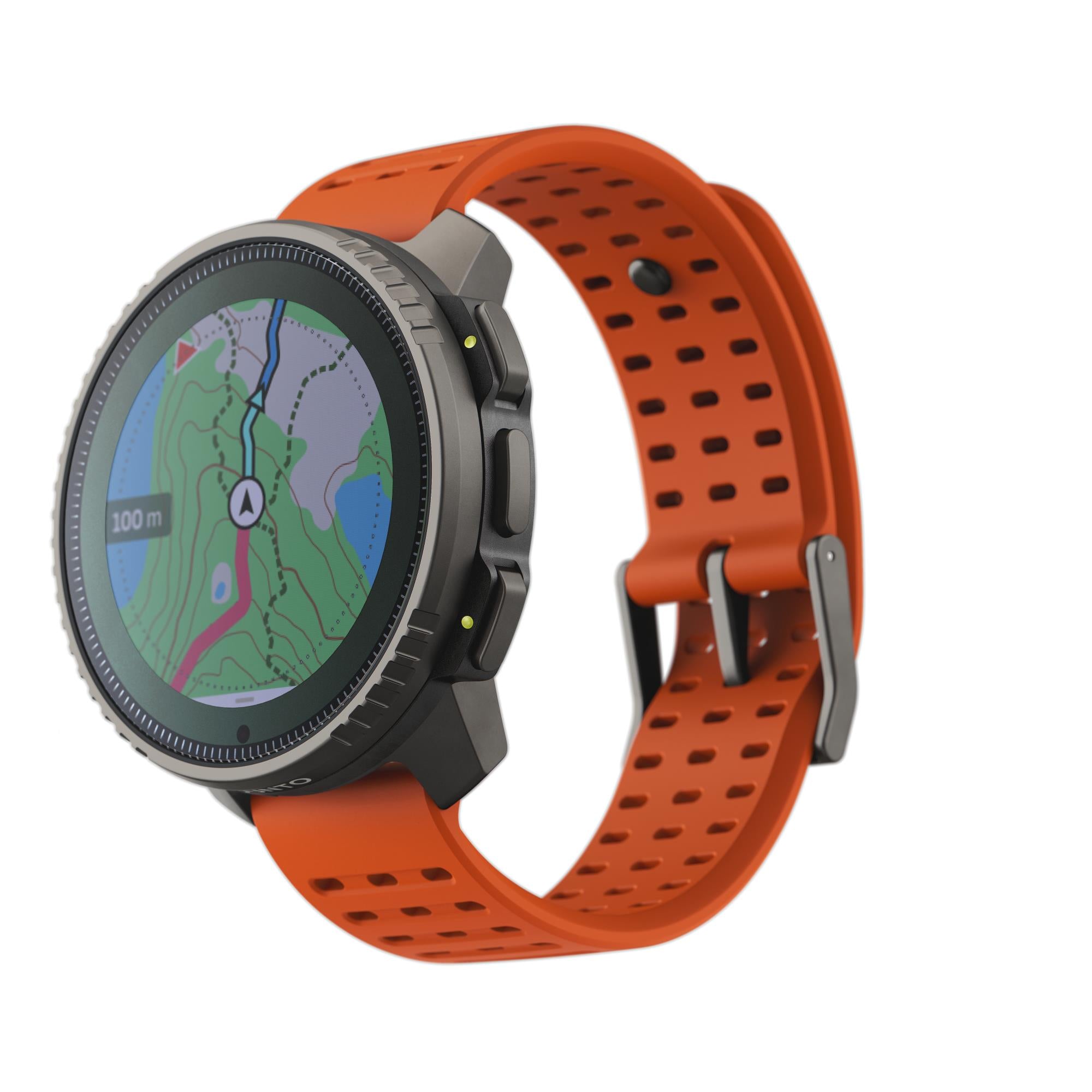 Suunto Vertical Titanium Solar Canyon Digital Silicone Strap Unisex Smart Watch SS050861000