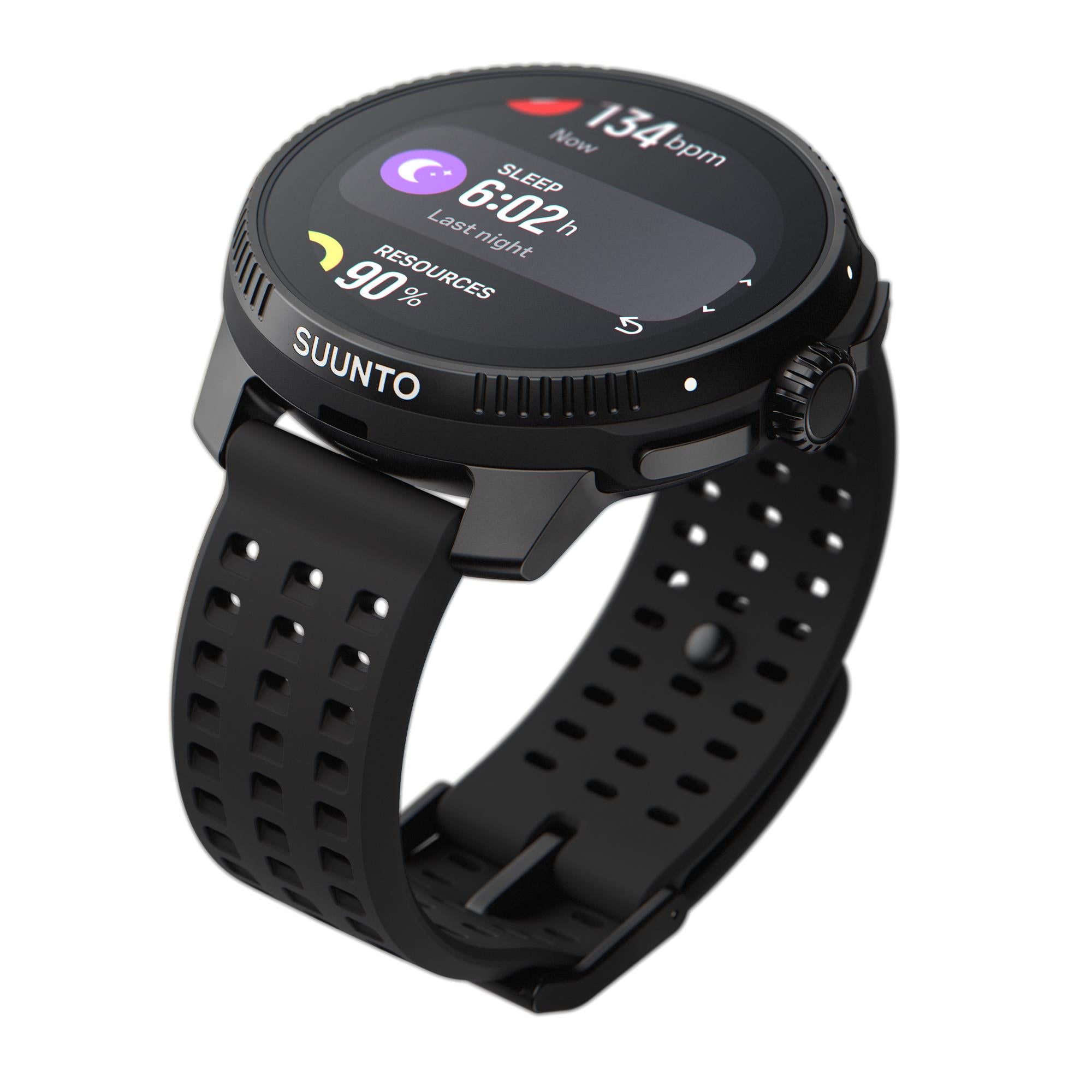 Suunto Race All Black Digital Silicone Strap Unisex Smart Watch SS050929000
