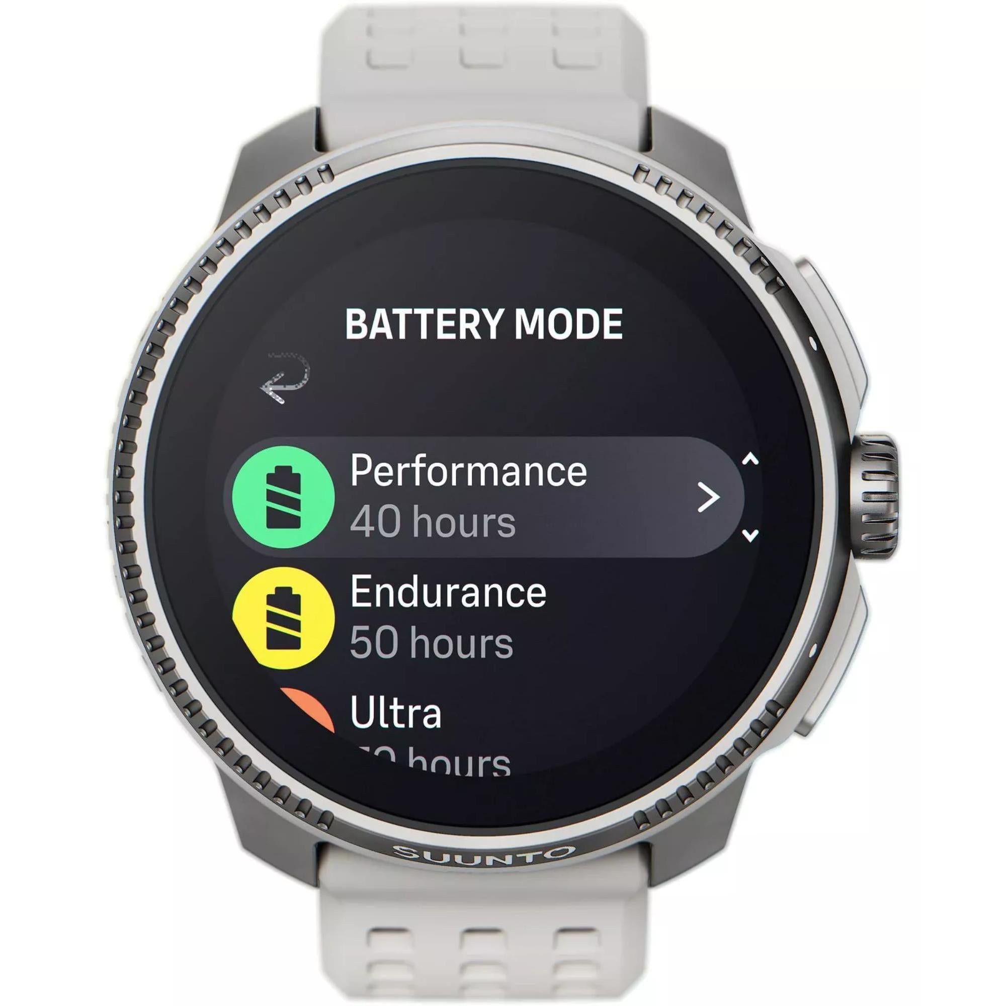 Suunto Race Birch AMOLED Digital Silicone Strap Unisex Smart Fitness Watch SS050931000