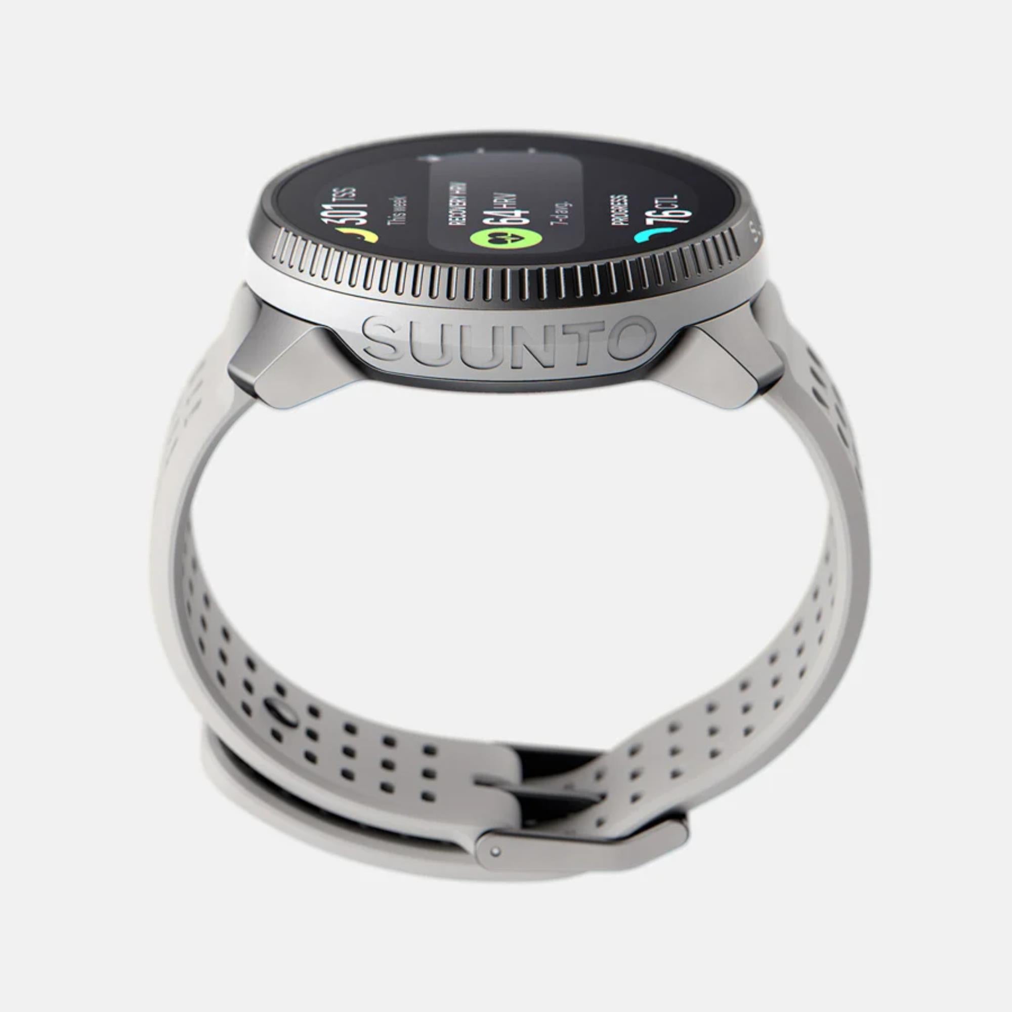 Suunto Race Birch AMOLED Digital Silicone Strap Unisex Smart Fitness Watch SS050931000