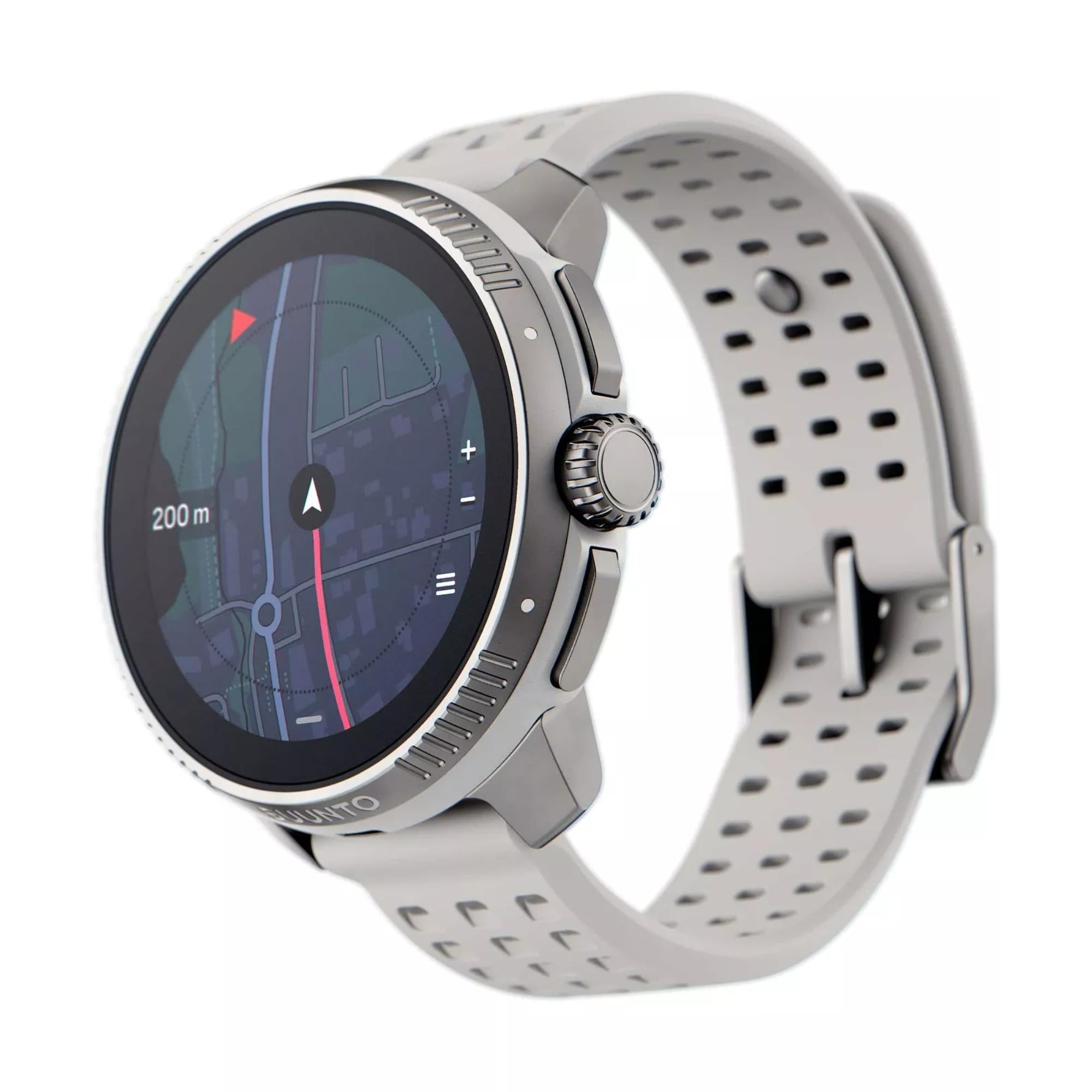 Suunto Race Birch AMOLED Digital Silicone Strap Unisex Smart Fitness Watch SS050931000