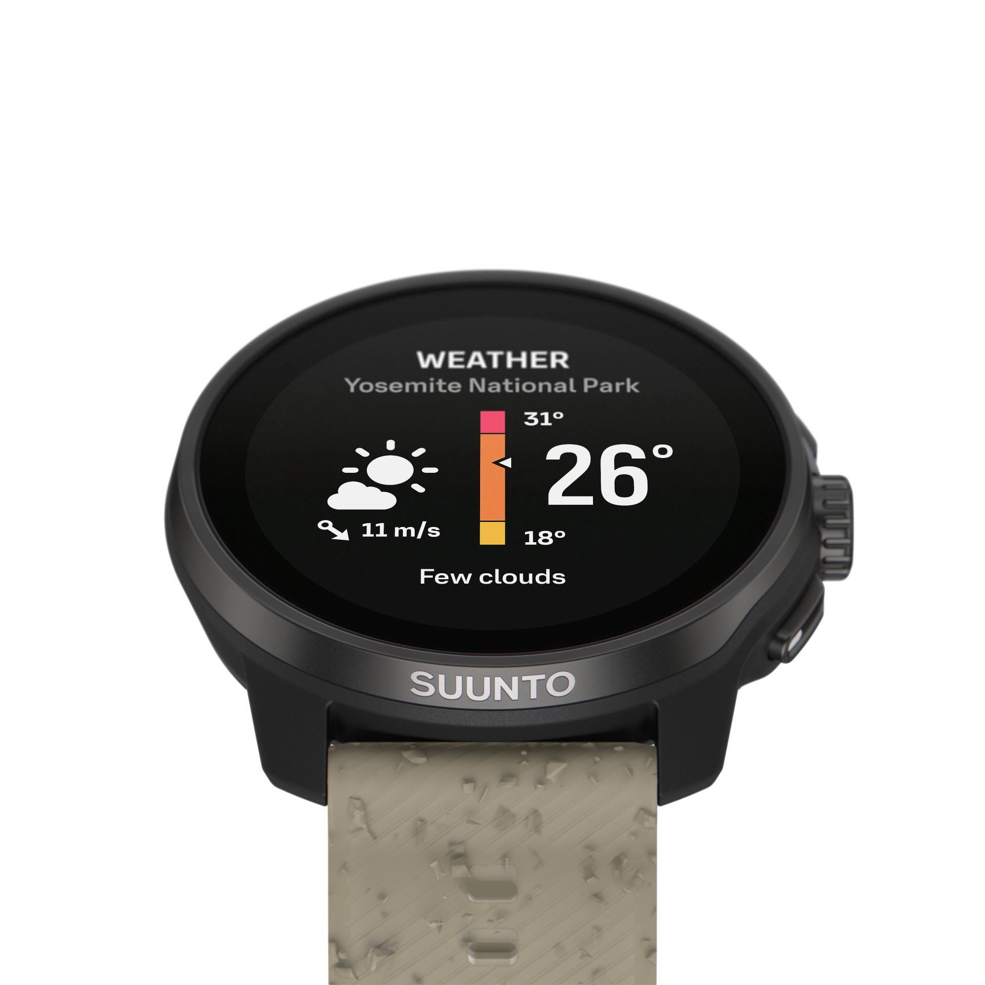 Suunto Race S Grave Gray AMOLED Digital Silicone Strap Unisex Smart Fitness Watch SS051014000