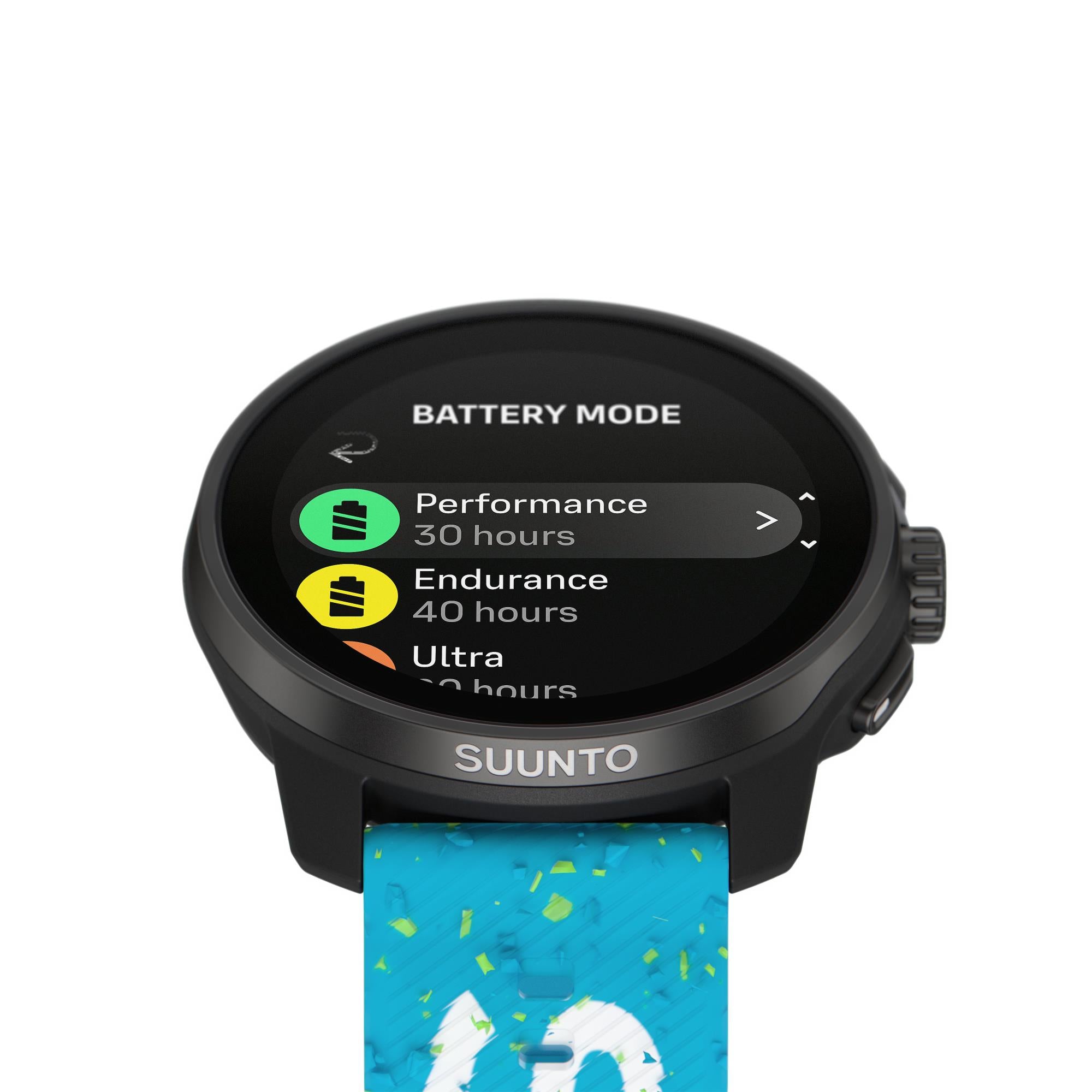 Suunto Race S Power Blue AMOLED Digital Silicone Strap Unisex Smart Fitness Watch SS051015000