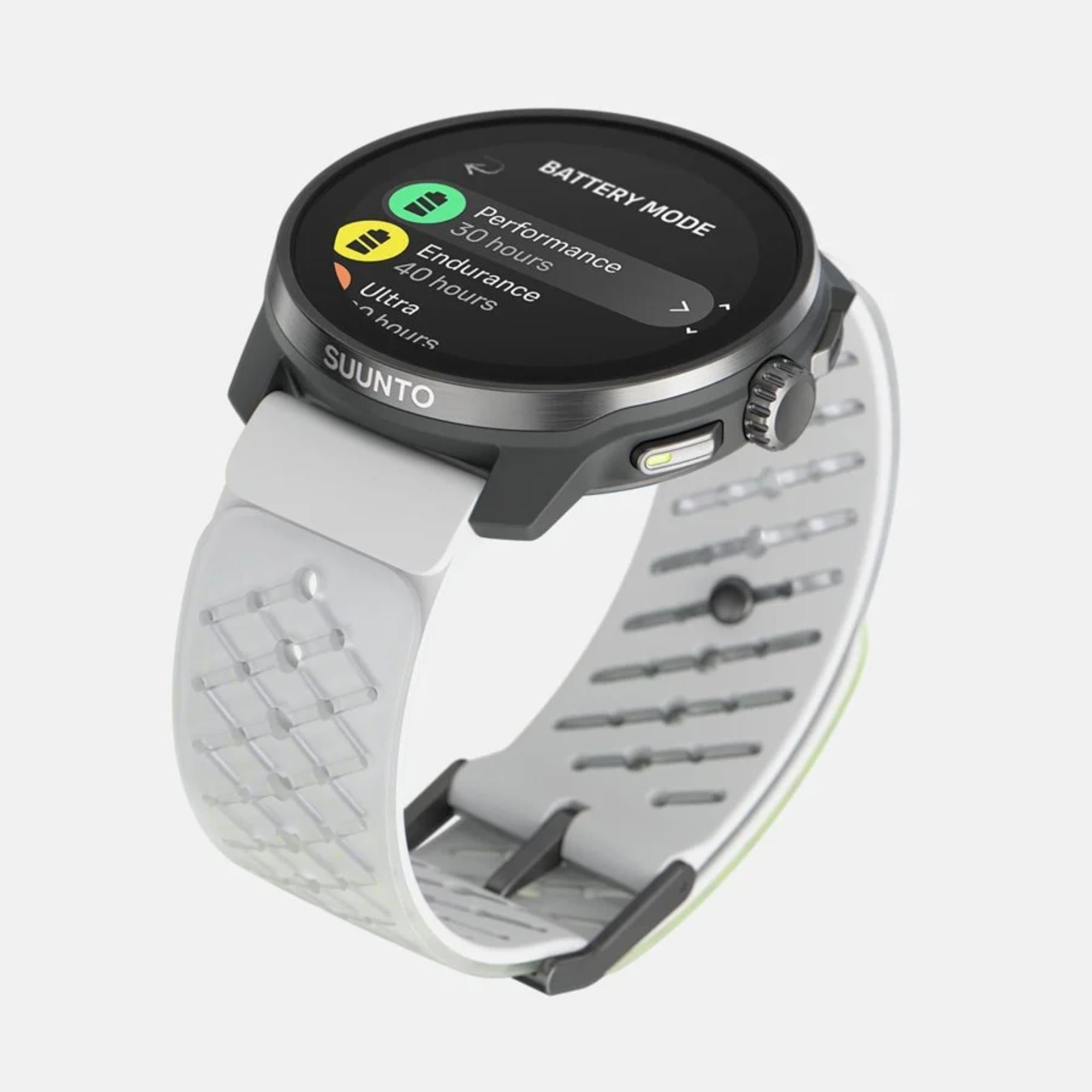 Suunto Race S Titanium Canary AMOLED Digital Silicone Strap Unisex Smart Fitness Watch SS051105000