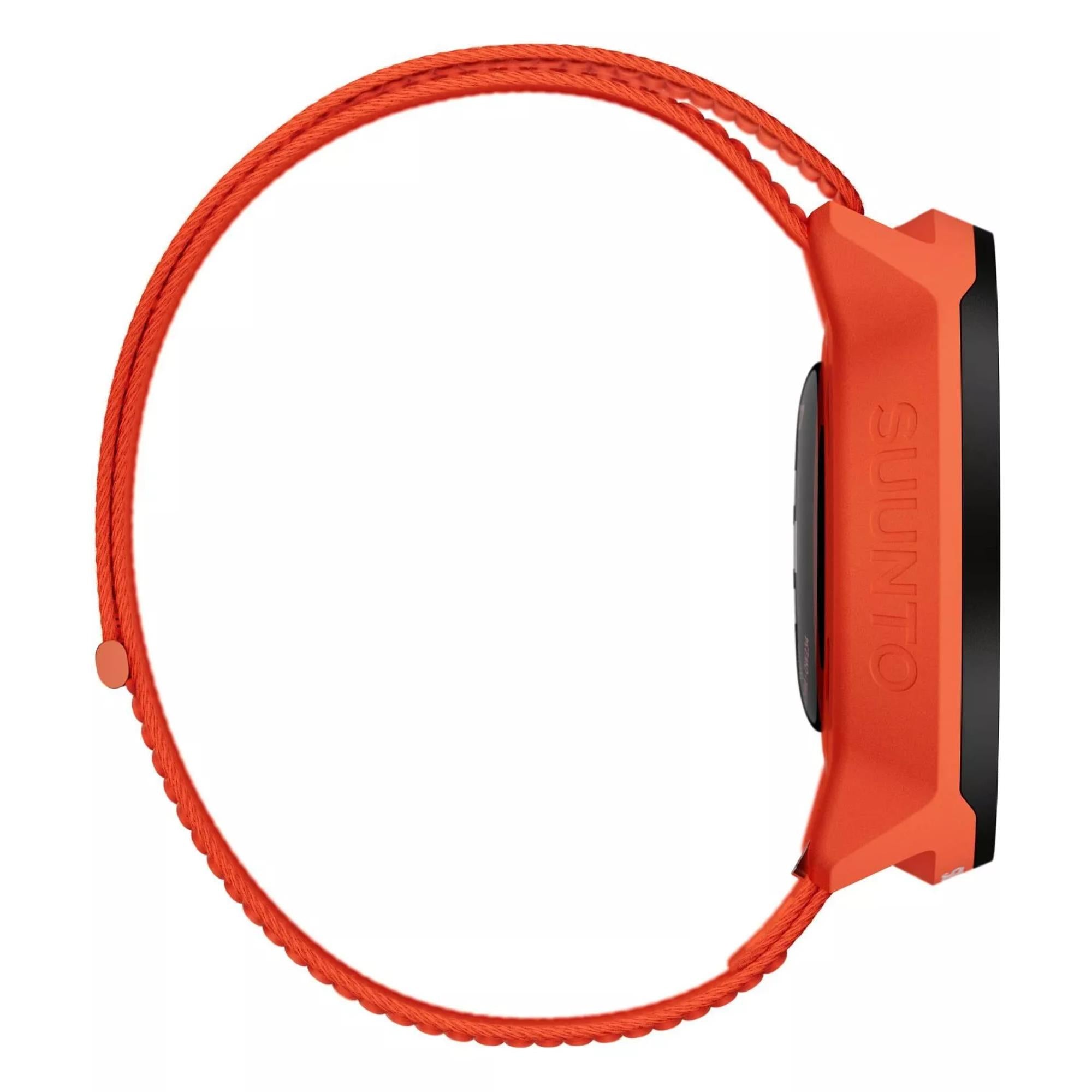 Suunto Run Coral Orange AMOLED Digital Textile Strap Unisex Smart Fitness Watch SS051112000