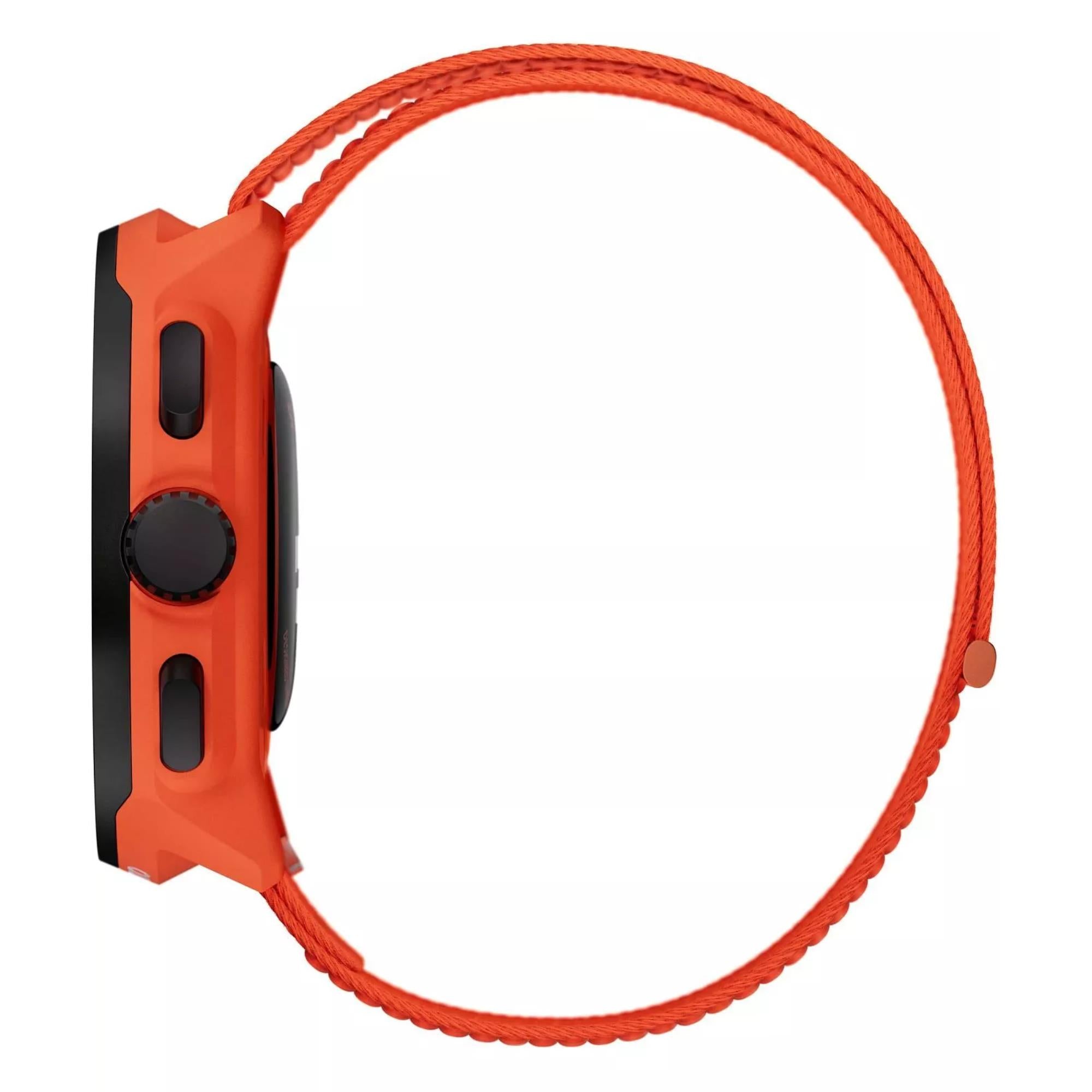Suunto Run Coral Orange AMOLED Digital Textile Strap Unisex Smart Fitness Watch SS051112000