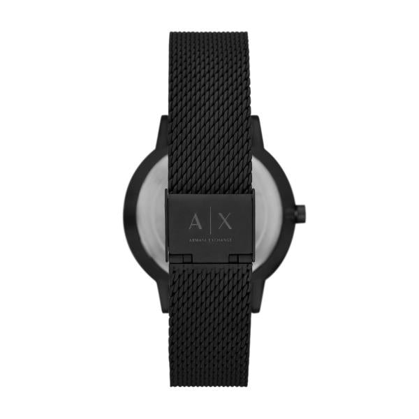 Armani Exchange Quartz Black Dial Steel Mesh Strap Men’s Watch AX2760