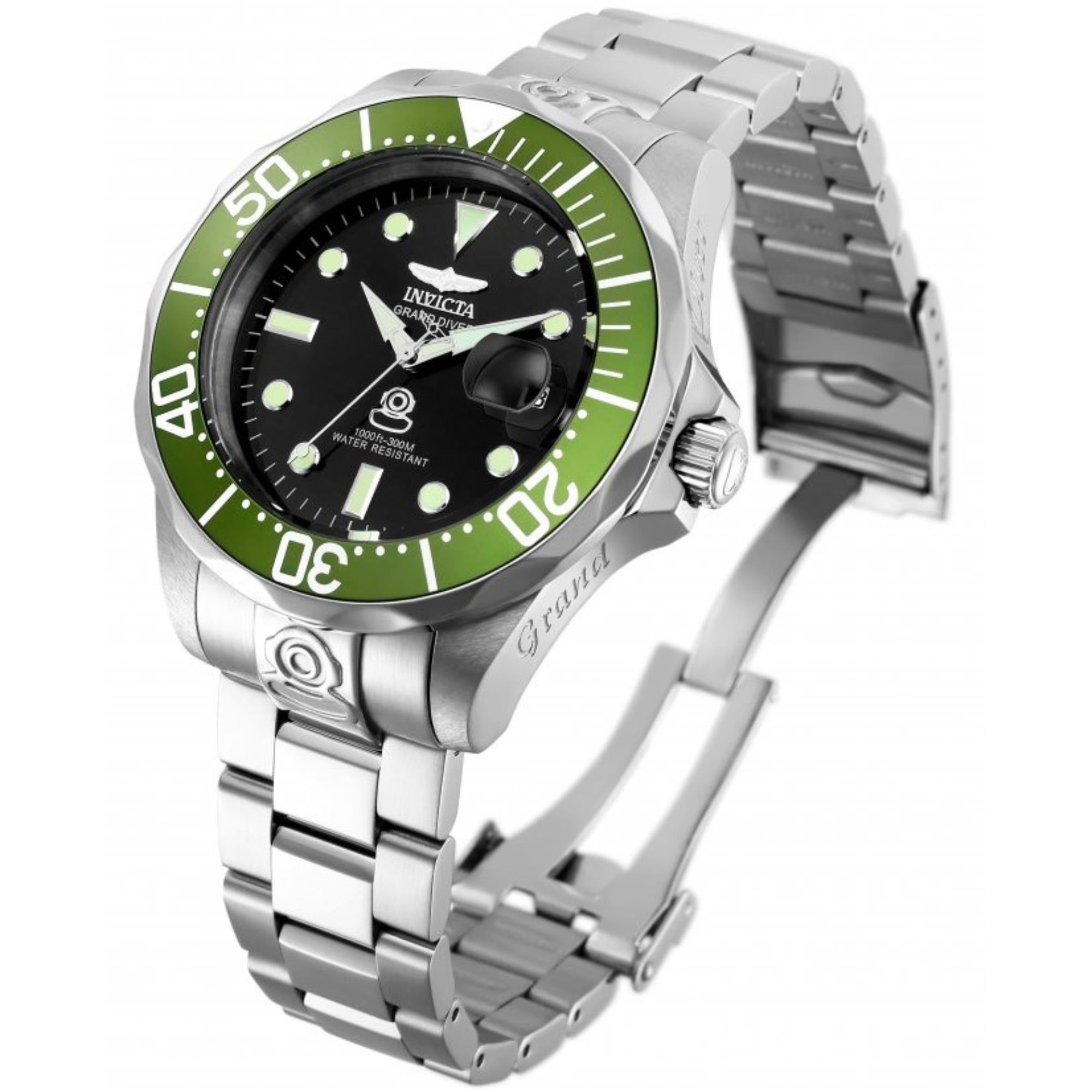 Invicta Pro Diver Automatic Black Dial Steel Strap Men's Watch 3047