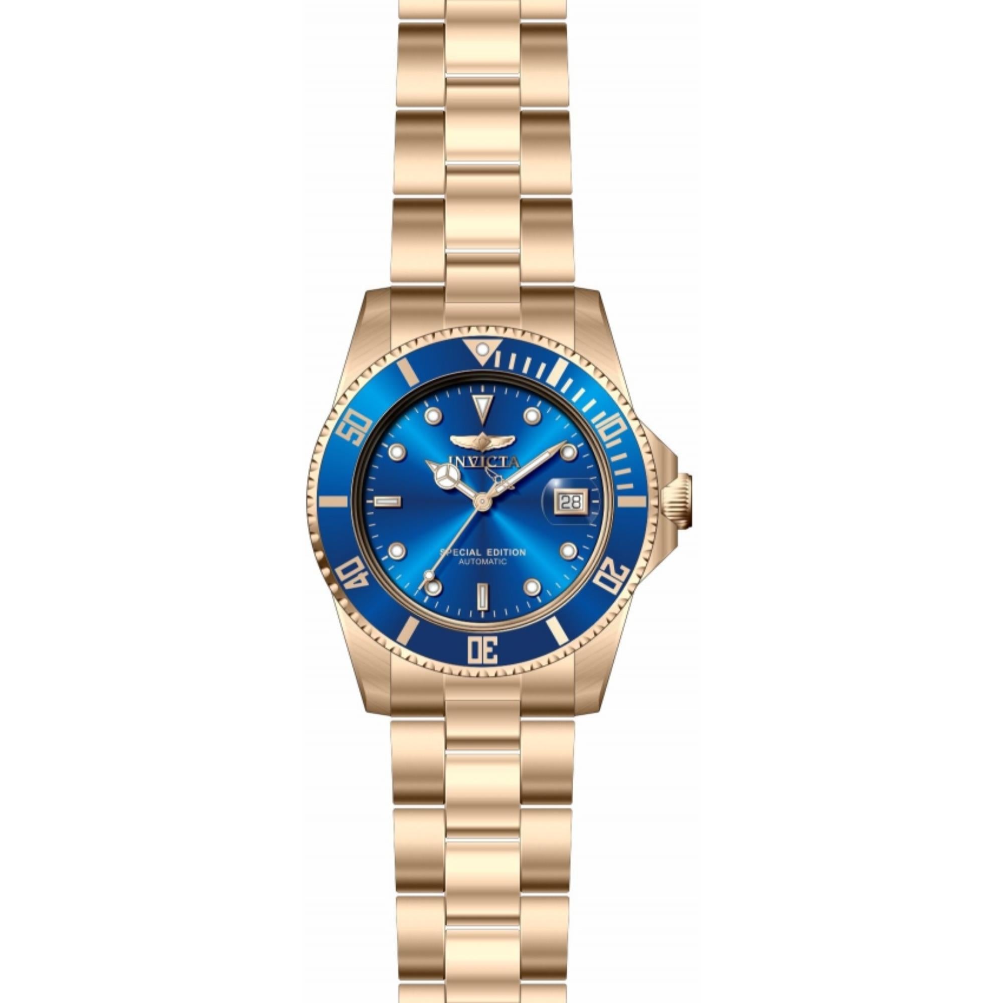 Invicta Pro Diver Automatic Blue Dial Steel Strap Men's Watch 30601