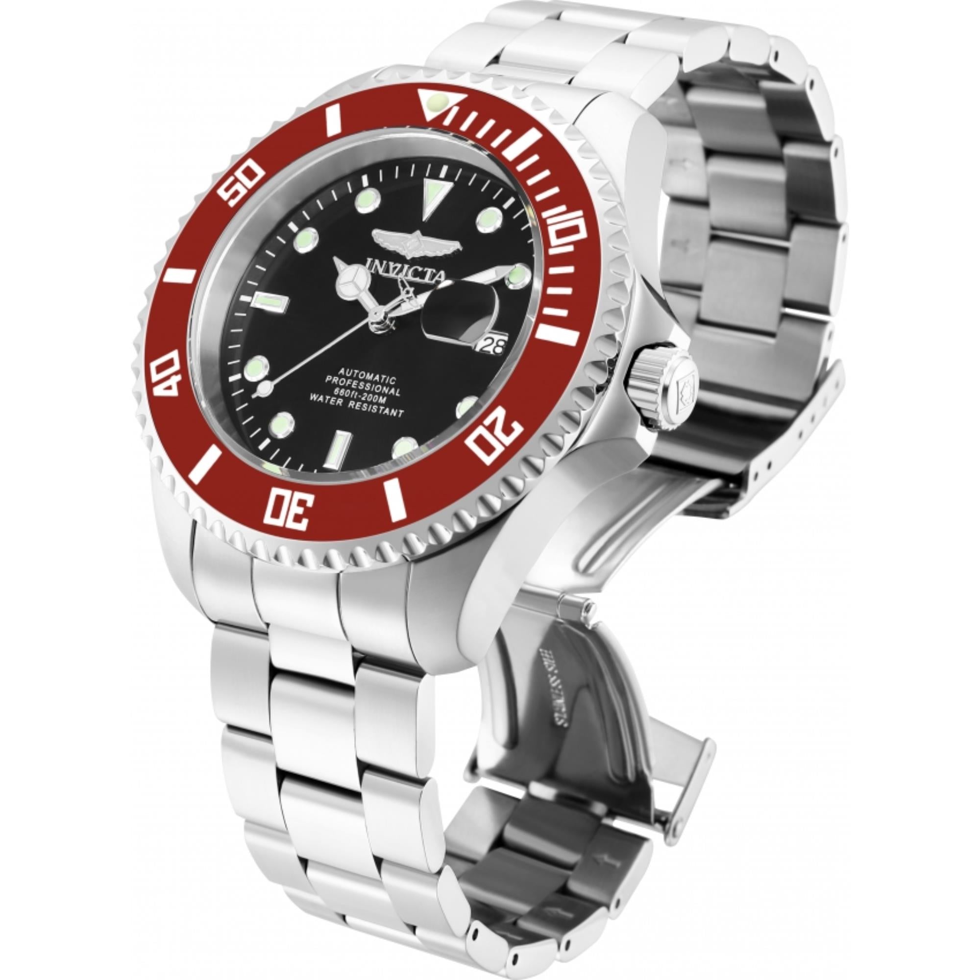 Invicta Pro Diver Automatic Black Dial Steel Strap Men's Watch 35854