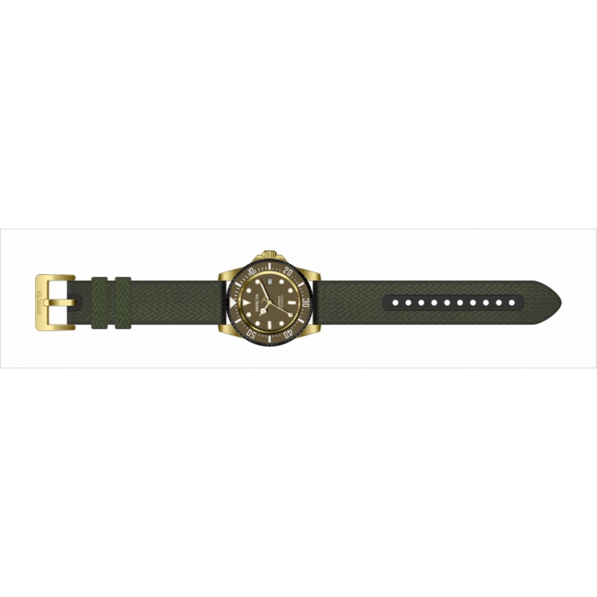 Invicta Pro Diver Automatic Green Dial Polyester Strap Men's Watch 38240