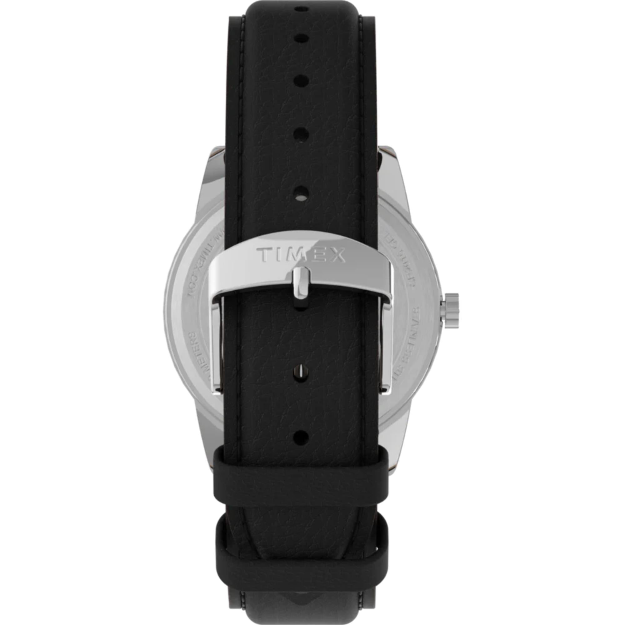 Timex Easy Reader Quartz White Dial Leather Strap Men's Watch TW2P75600
