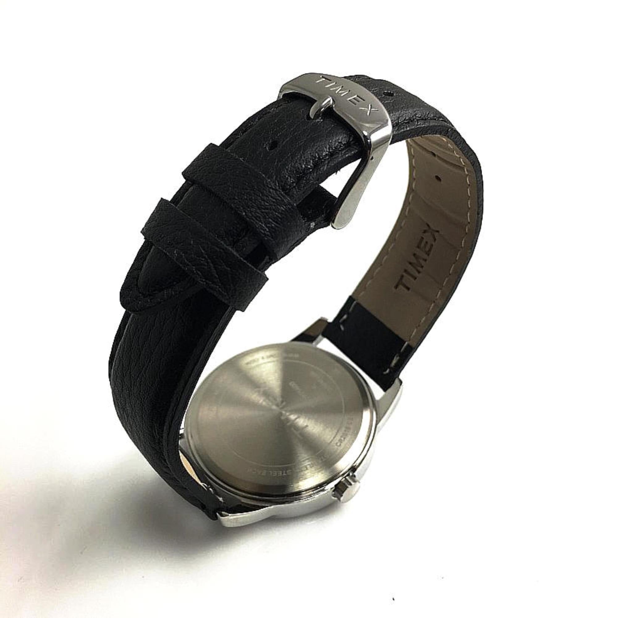 Timex Easy Reader Quartz White Dial Leather Strap Men's Watch TW2P75600