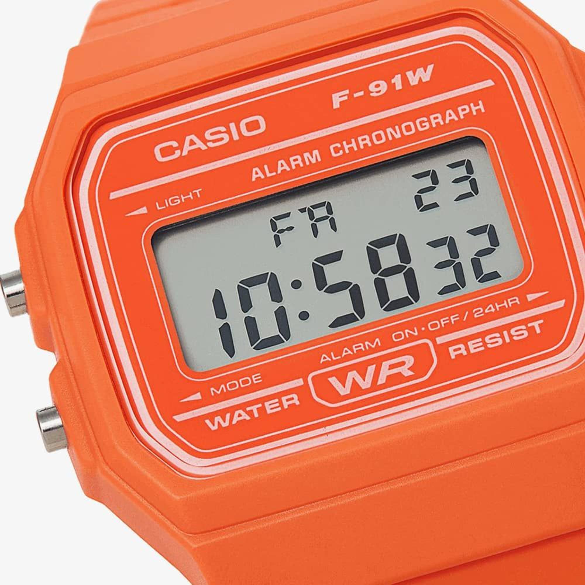 Casio Vintage Quartz Digital Resin Strap Unisex Watch F-91WC-4A2EF