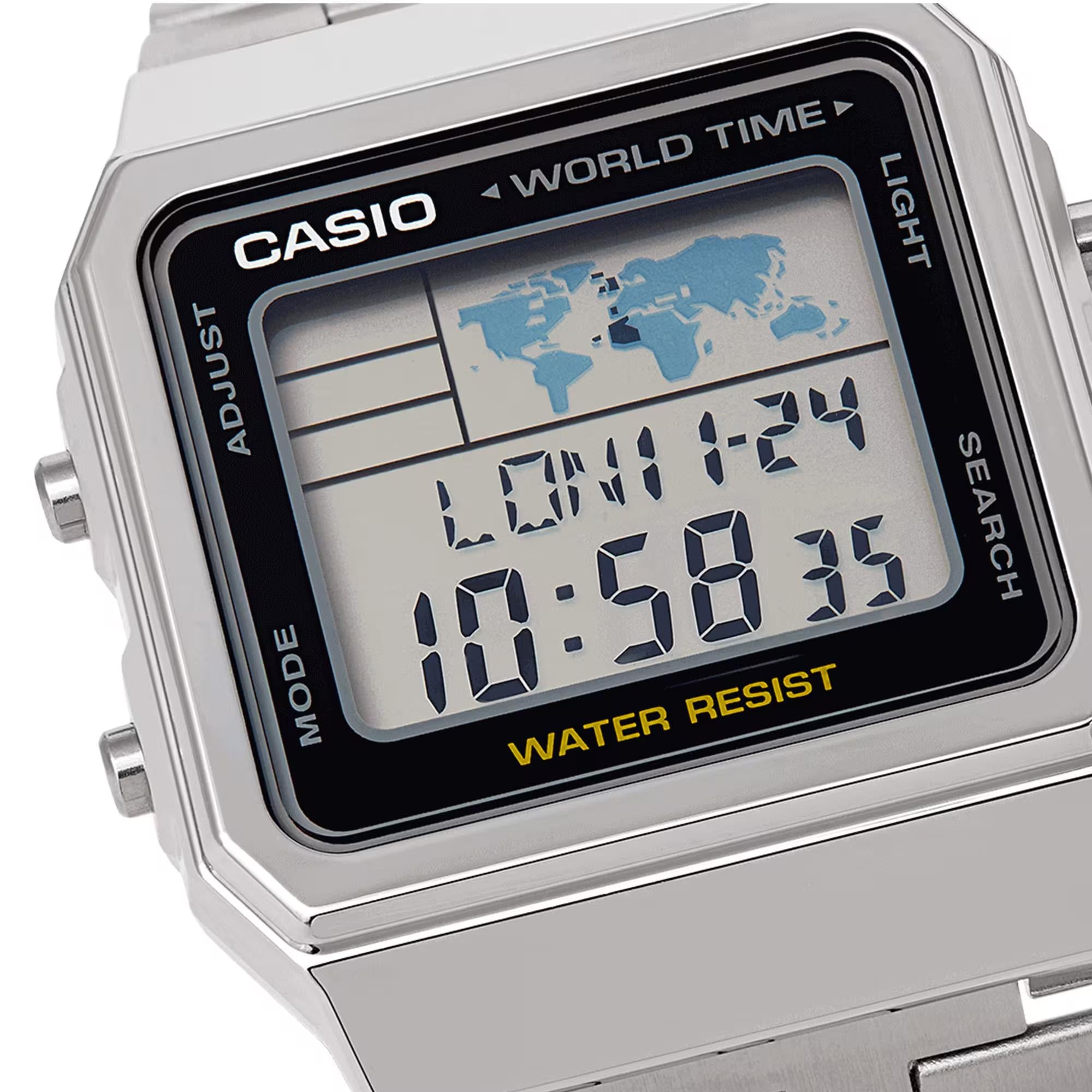 Casio Vintage Quartz Digital Steel Strap Unisex Watch A500WEA-1EF