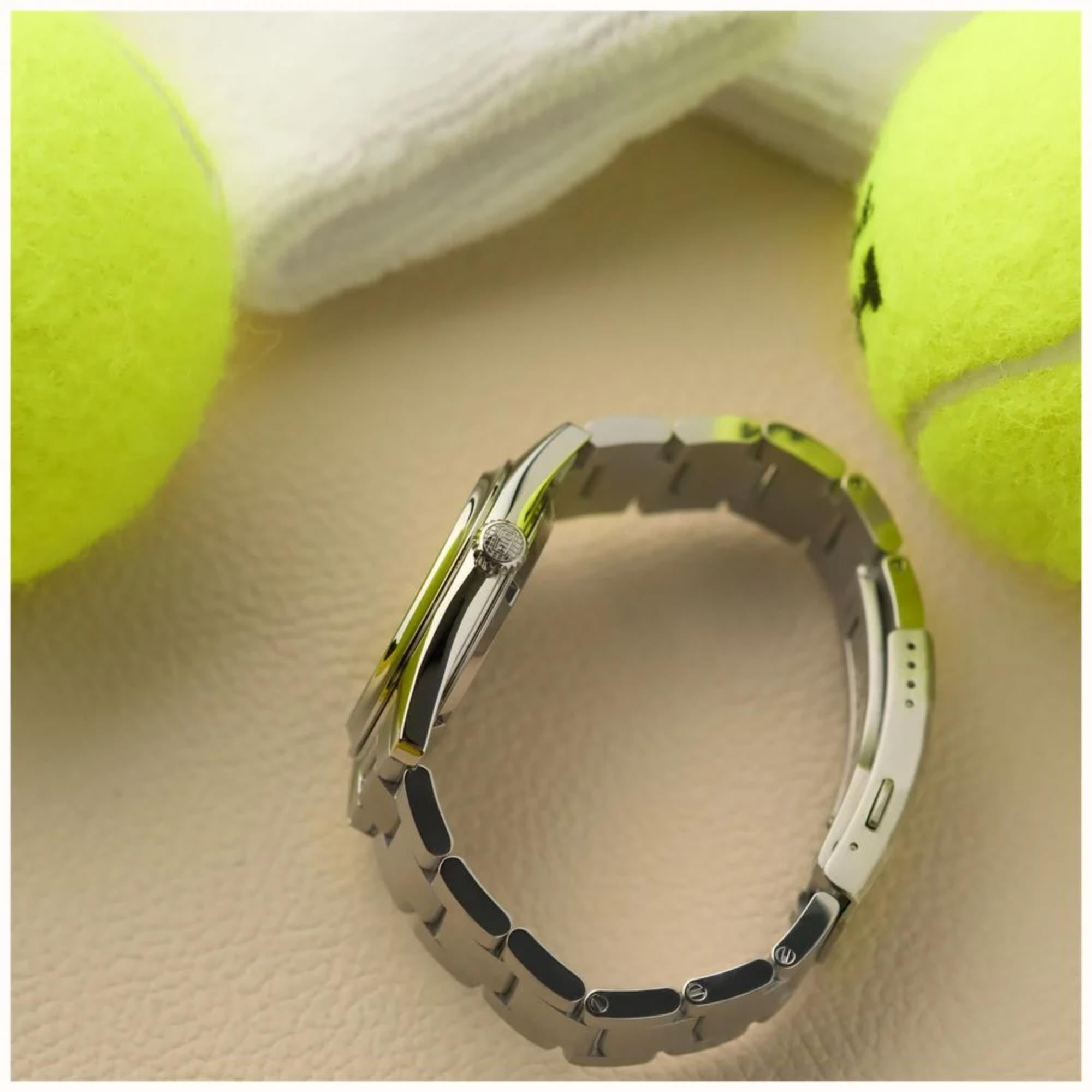 HTD Tennis Chic Automatic Blue Dial Steel Strap Unisex Sports Watch T23S01_C