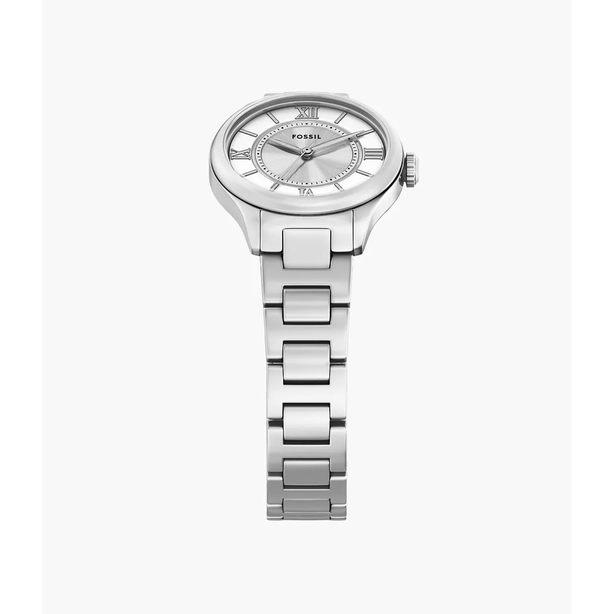 Fossil Gilmore Quartz Silver Dial Steel Strap Women's Watch ES5419