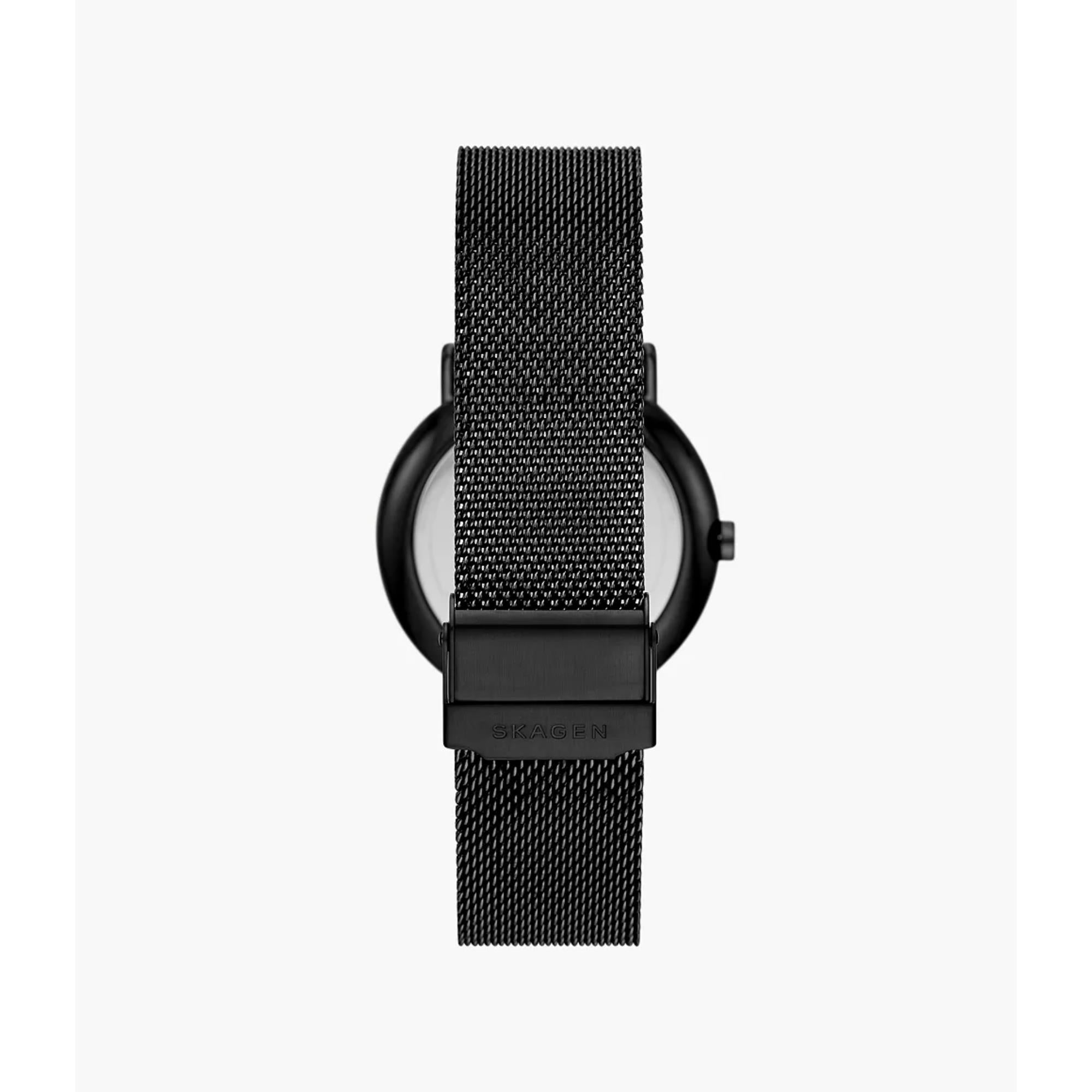 Skagen Signatur Multifunction Black Dial Steel Strap Men's Watch SKW6944