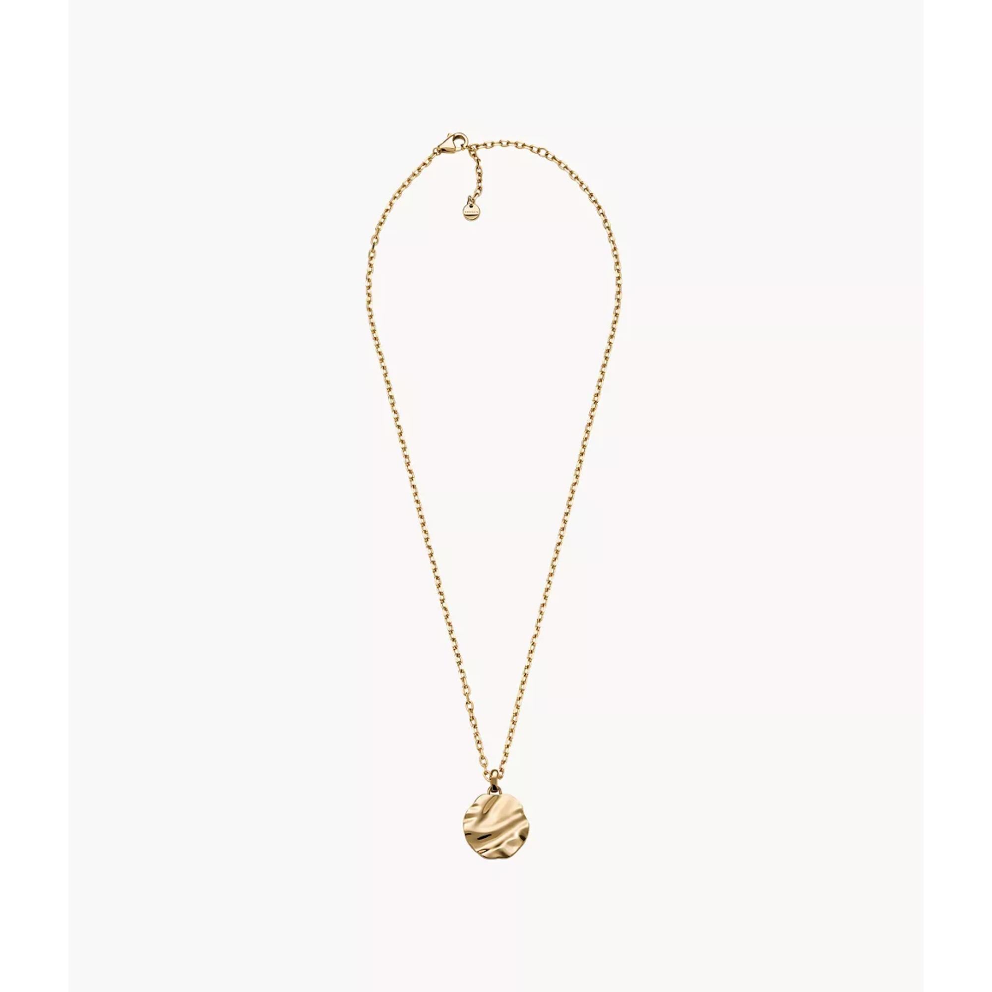 Skagen Moderne Stak Gold-Tone Stainless Steel Pendant Women Necklace SKJ1882710