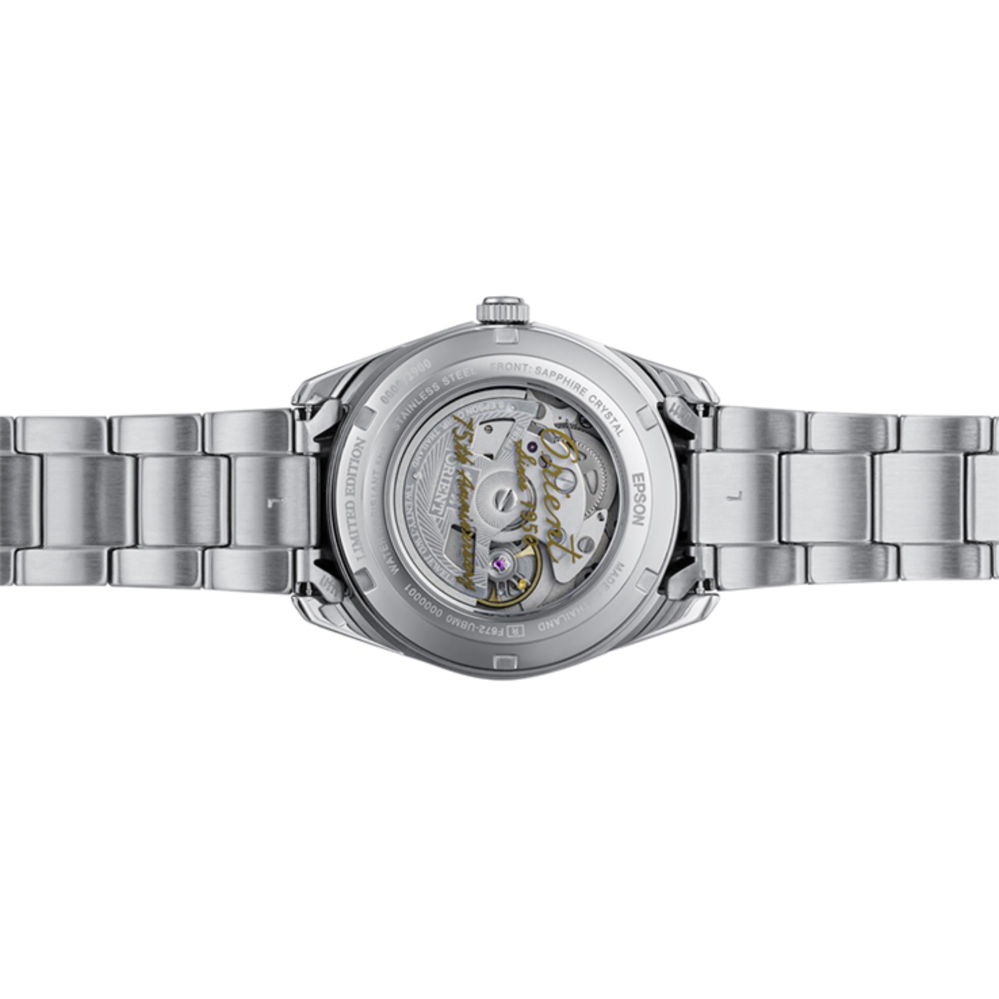 Orient Contemporary Stretto Date 75th Anniversary Limited Edition Grey Dial Men's Watch RA-AC0R04N30B