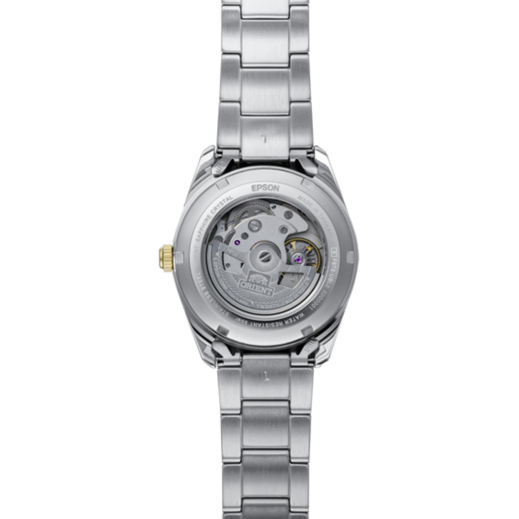 Orient Contemporary Stretto Date Automatic White Dial Steel Strap Men's Watch RA-AC0R01S30B