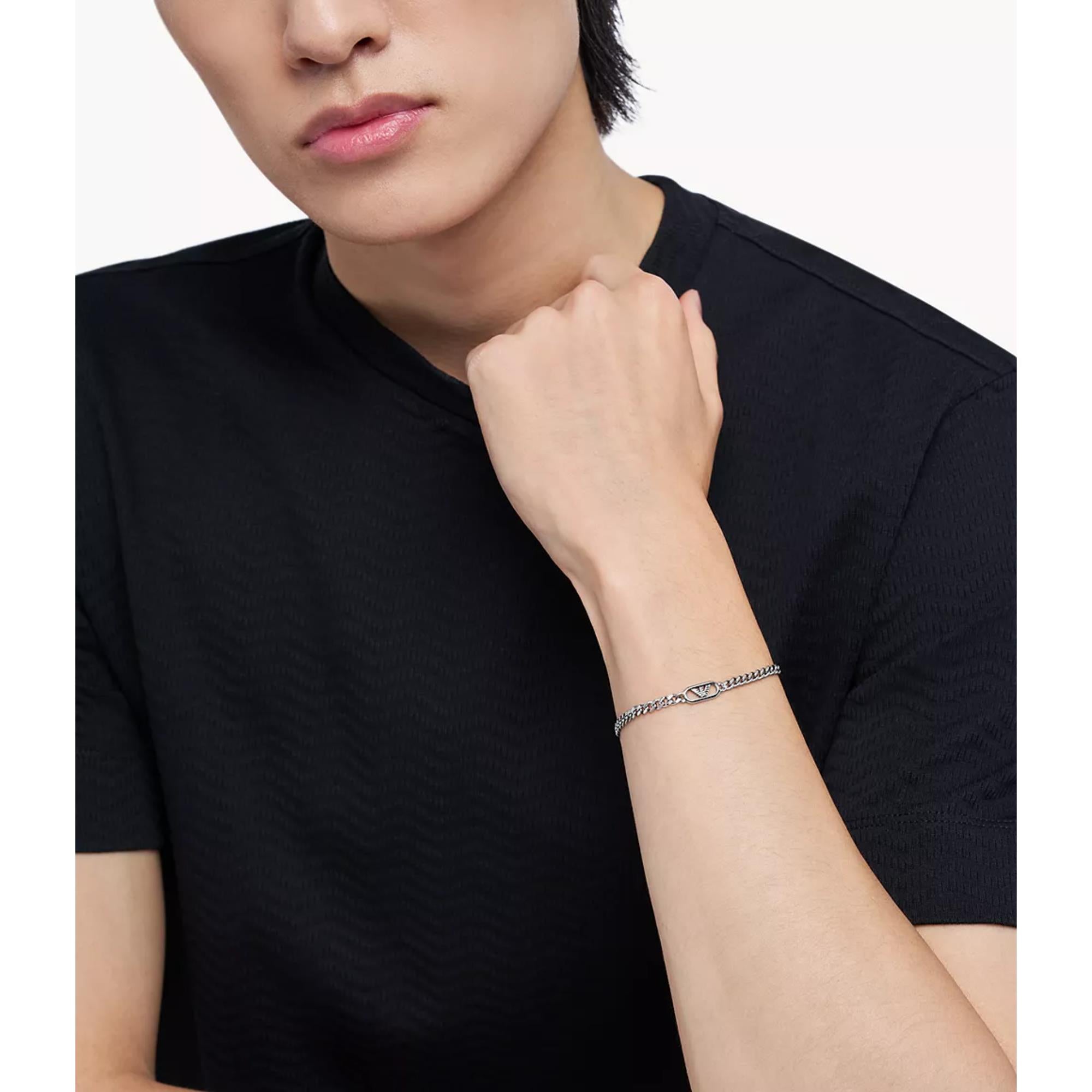 Emporio Armani Stainless Steel Chain Men's Bracelet EGS3247040