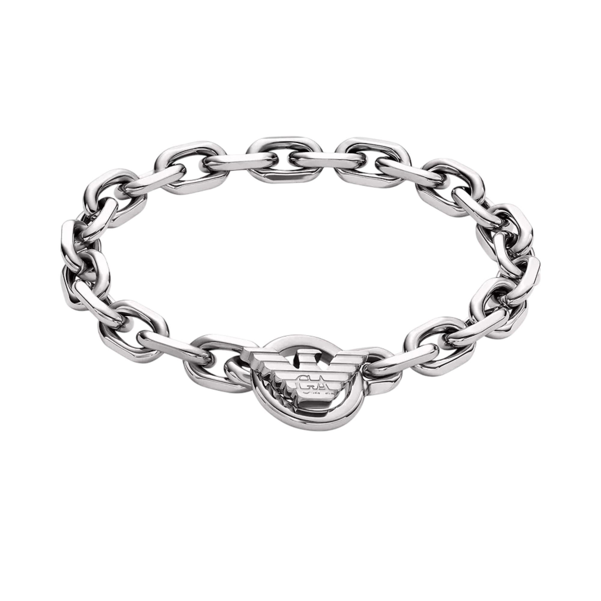 Emporio Armani Stainless Steel ID Mens Chain Bracelet EGS3236040