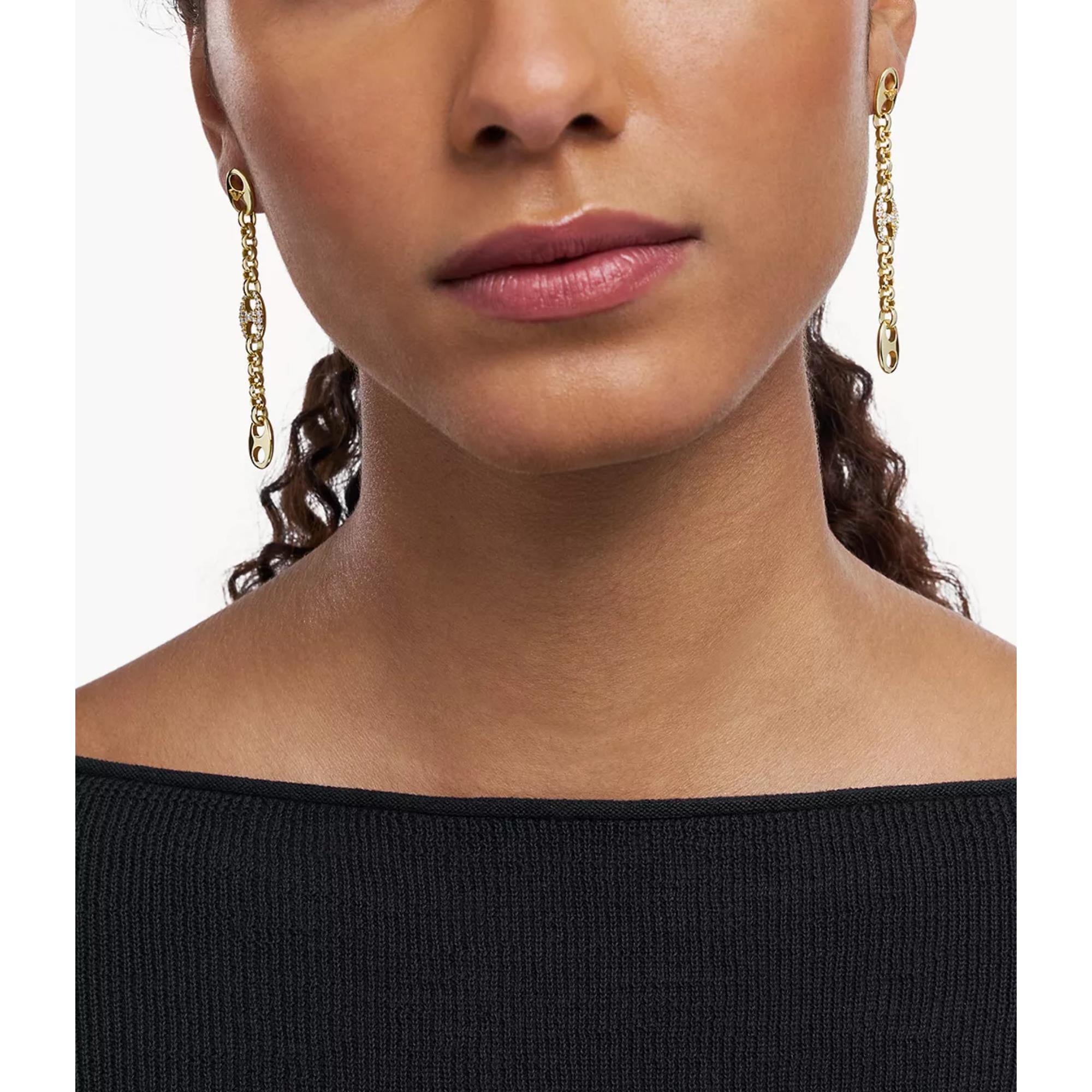 Emporio Armani Gold-Tone Brass Drop Women's Earrings EGS3272710