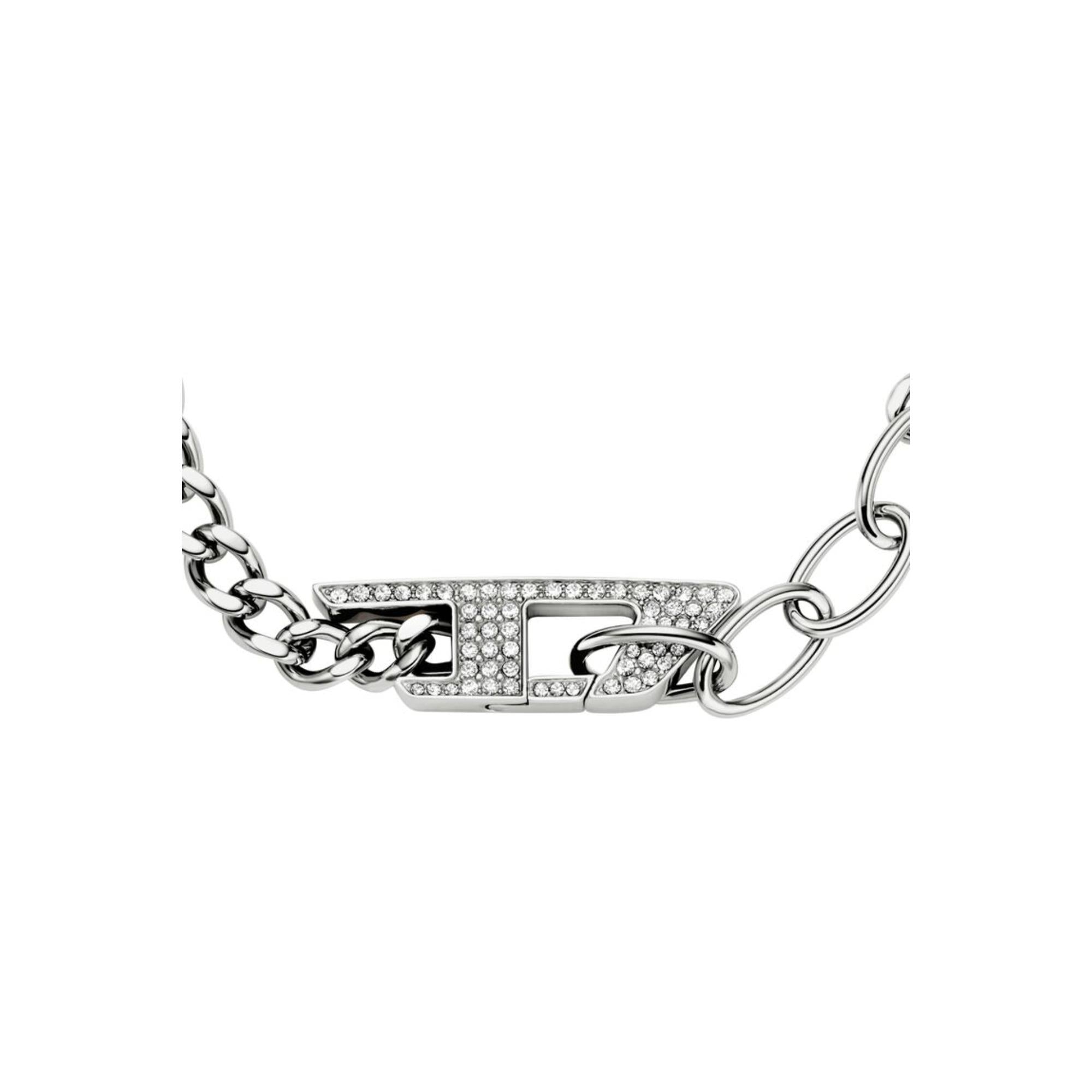 Diesel Stainless Steel Glitz Chain Unisex Bracelet DX1627040
