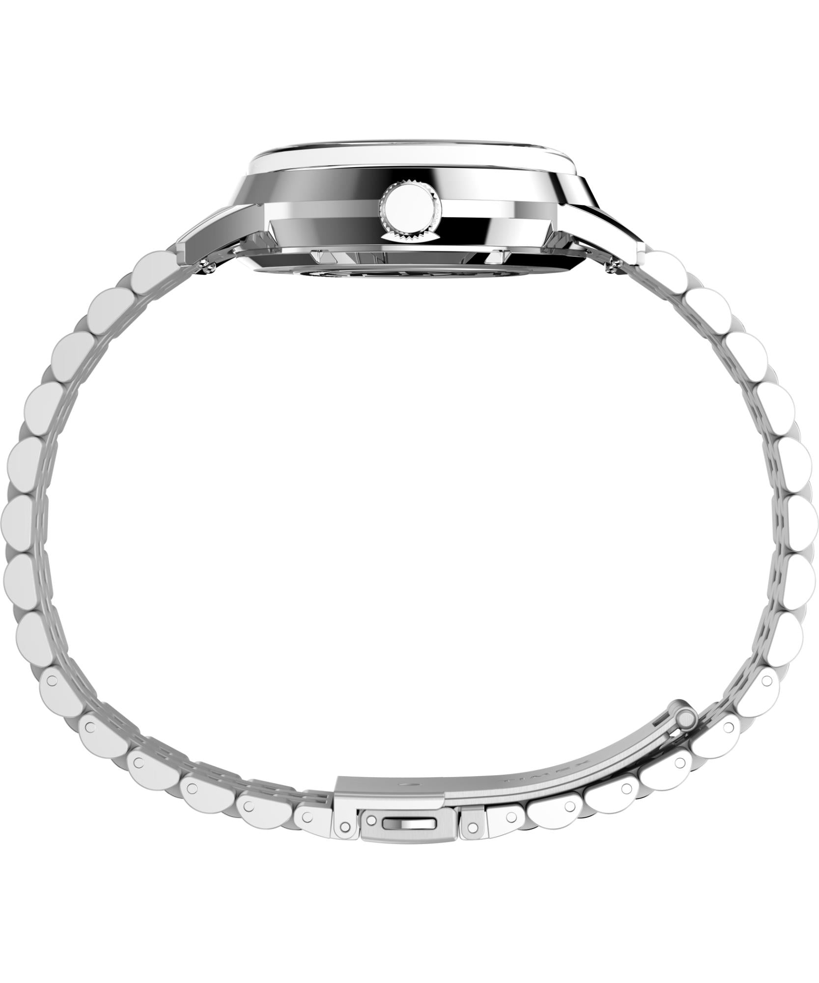 Timex X Peanuts Marlin Automatic 75th Anniversary Silver Dial Steel Strap Men's Watch TW2Y45000