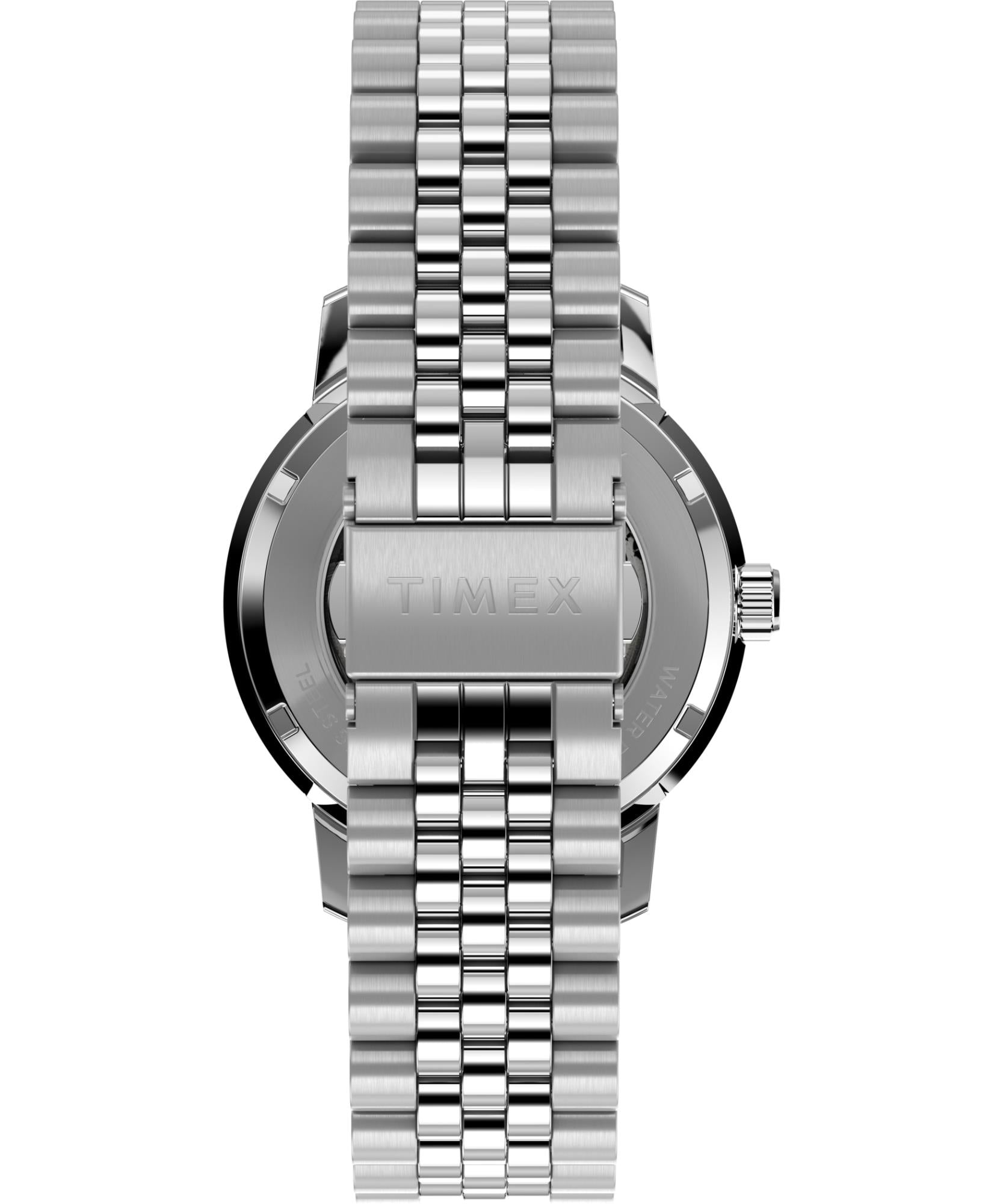Timex X Peanuts Marlin Automatic 75th Anniversary Silver Dial Steel Strap Men's Watch TW2Y45000