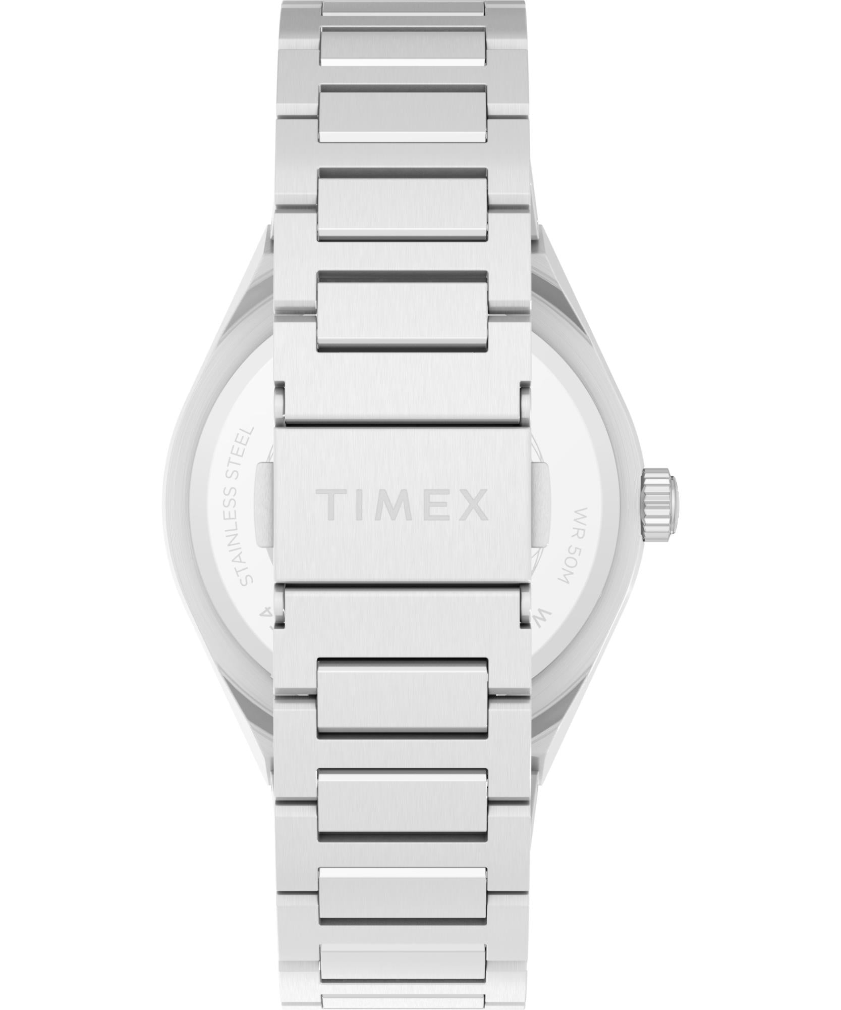 Timex Q Continental Quartz Black Dial Steel Strap Men's Watch TW2Y25000