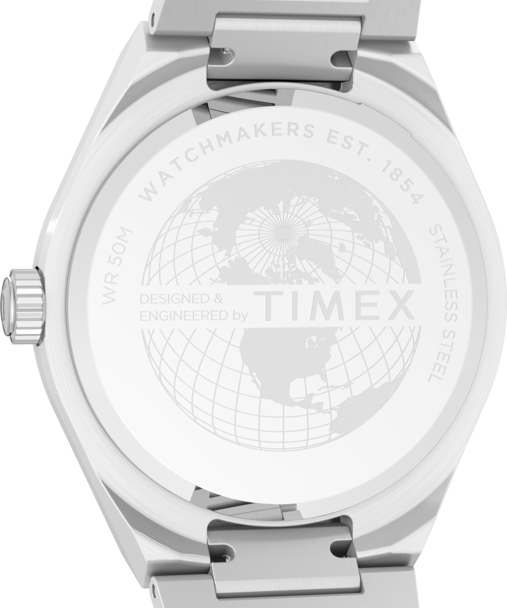 Timex Q Continental Quartz Black Dial Steel Strap Men's Watch TW2Y25000